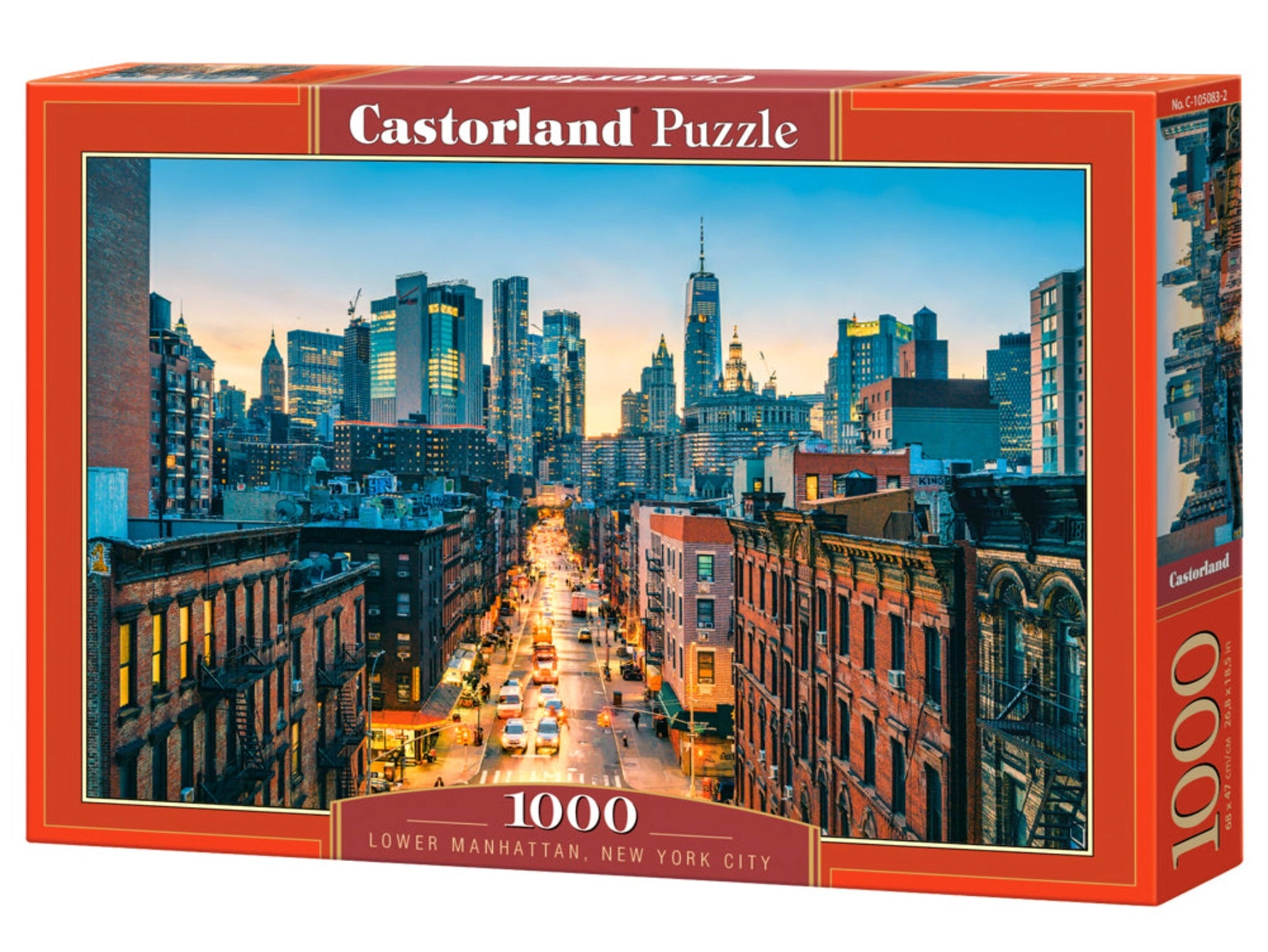 CASTORLAND 1000 Piece Jigsaw Puzzles, Lower Manhattan, New York City , NYC, City view puzzle,  USA puzzles, C-105083-2