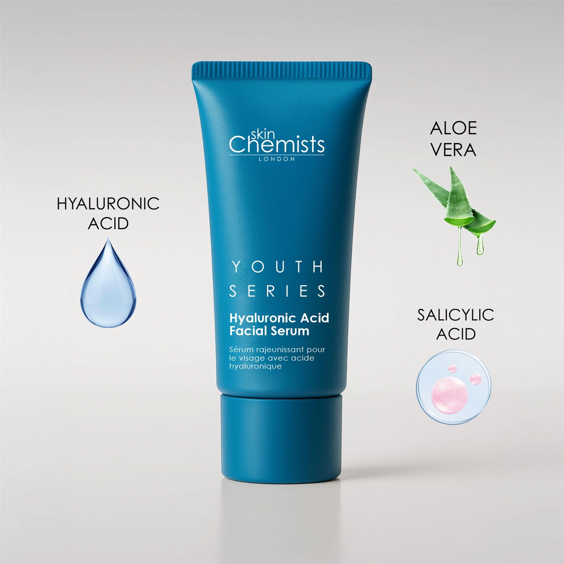skinChemists Youth Series 1.5% Hyaluronic Acid Facial Serum 30ml