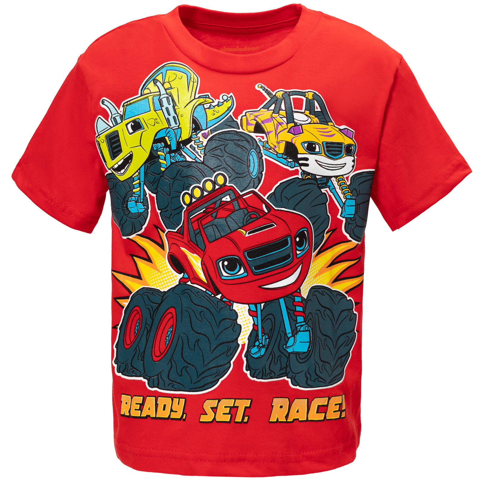 Blaze and the Monster Machines Boys' Racing T-Shirt Tank Top Shorts Set