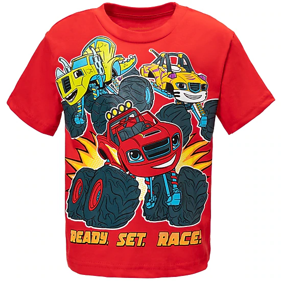 Blaze and the Monster Machines Boys' Racing T-Shirt Tank Top and Shorts Set
