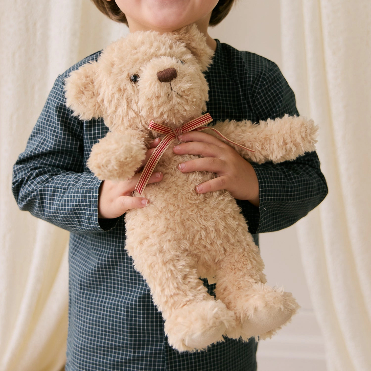 Snuggle Bunnies Arthur the Bear 14" with Ribbon Bow