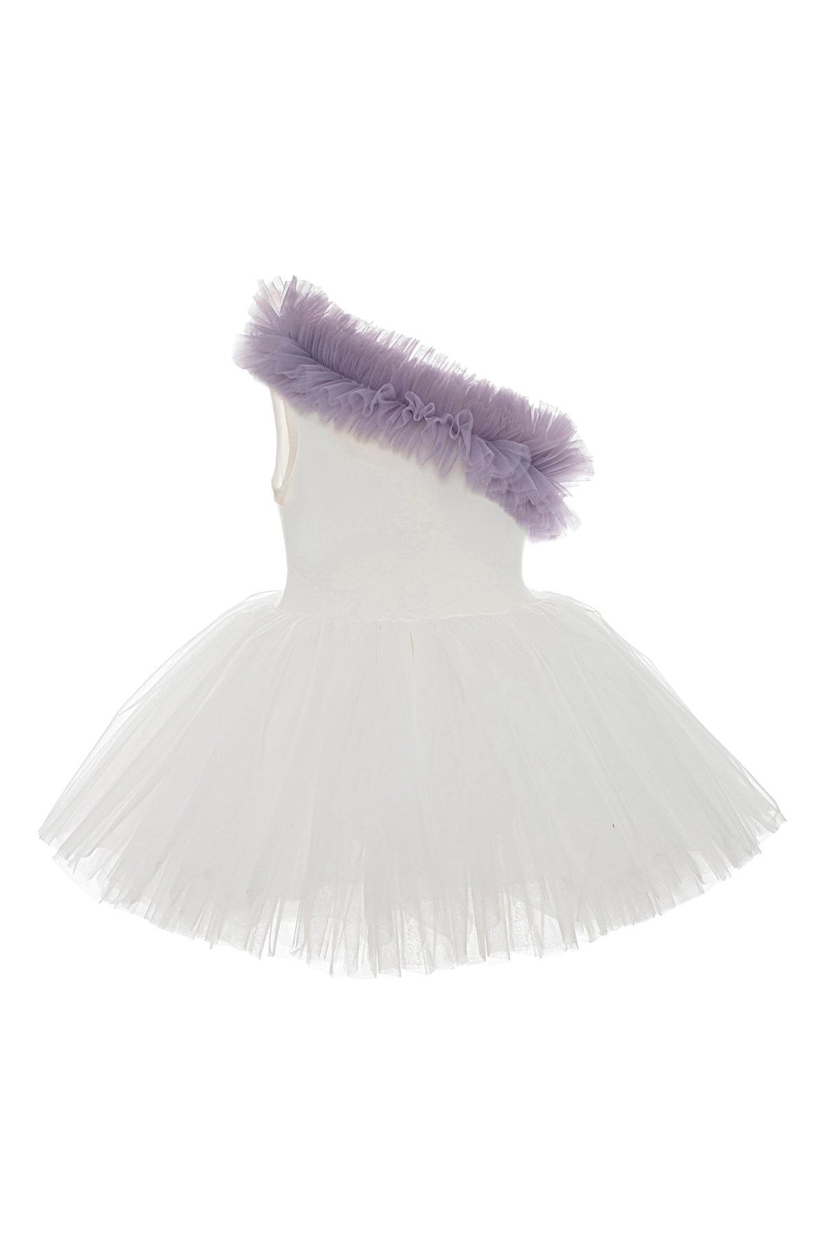 Mini Celebrities Girls Lilac Ruffle One Shoulder Tutu Dress