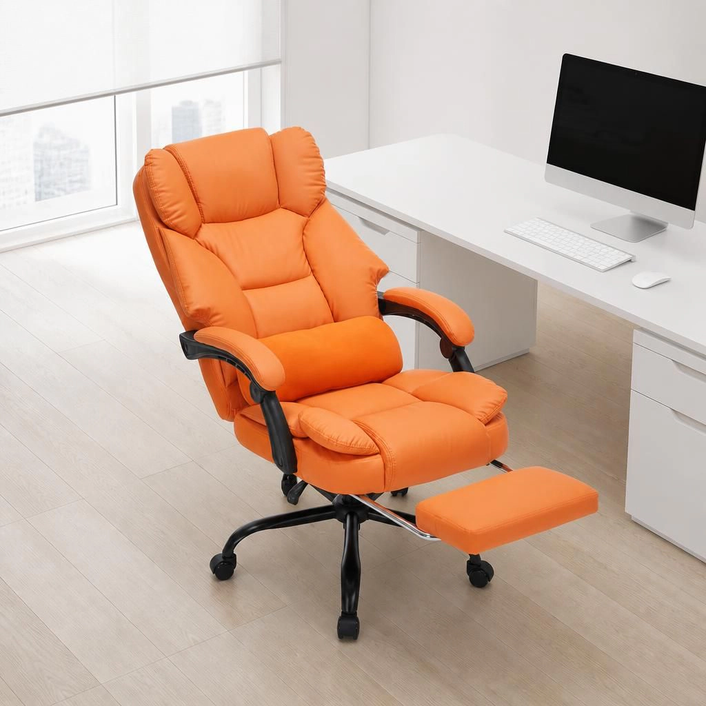 GOODSILO Ergonomic PU Leather Adjustable Office Chair