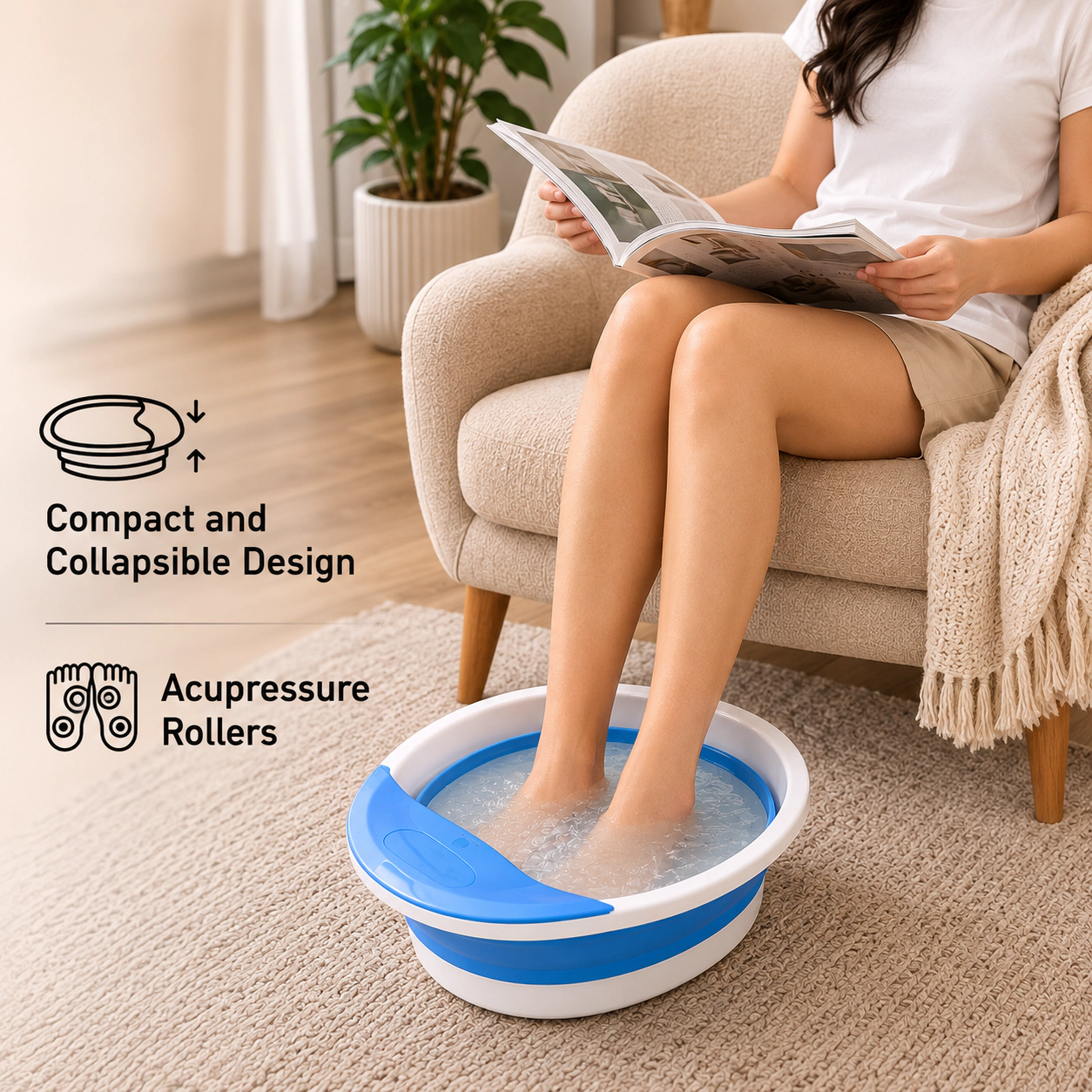 Pursonic Full Body Recovery Bundle with Massage Gun, Neck & Shoulder Stretcher & Foot Spa Massager