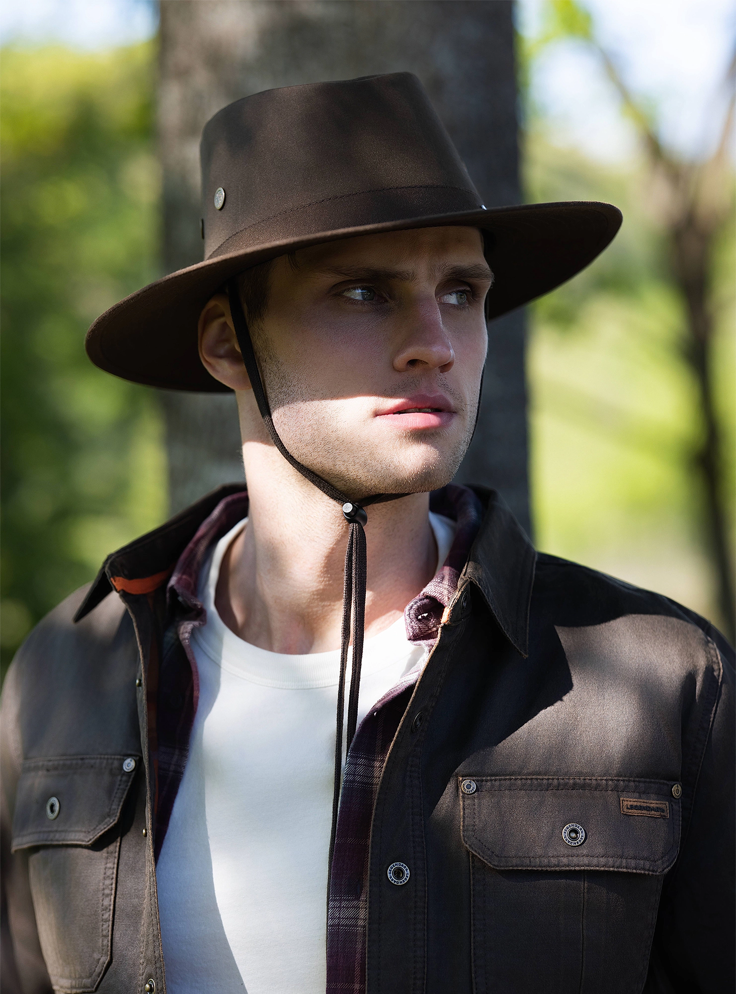 KANUT SPORTS Peale Safari Sun Hat - Unisex Waterproof Wide Brim with Mesh Eyelets and Adjustable Chincord