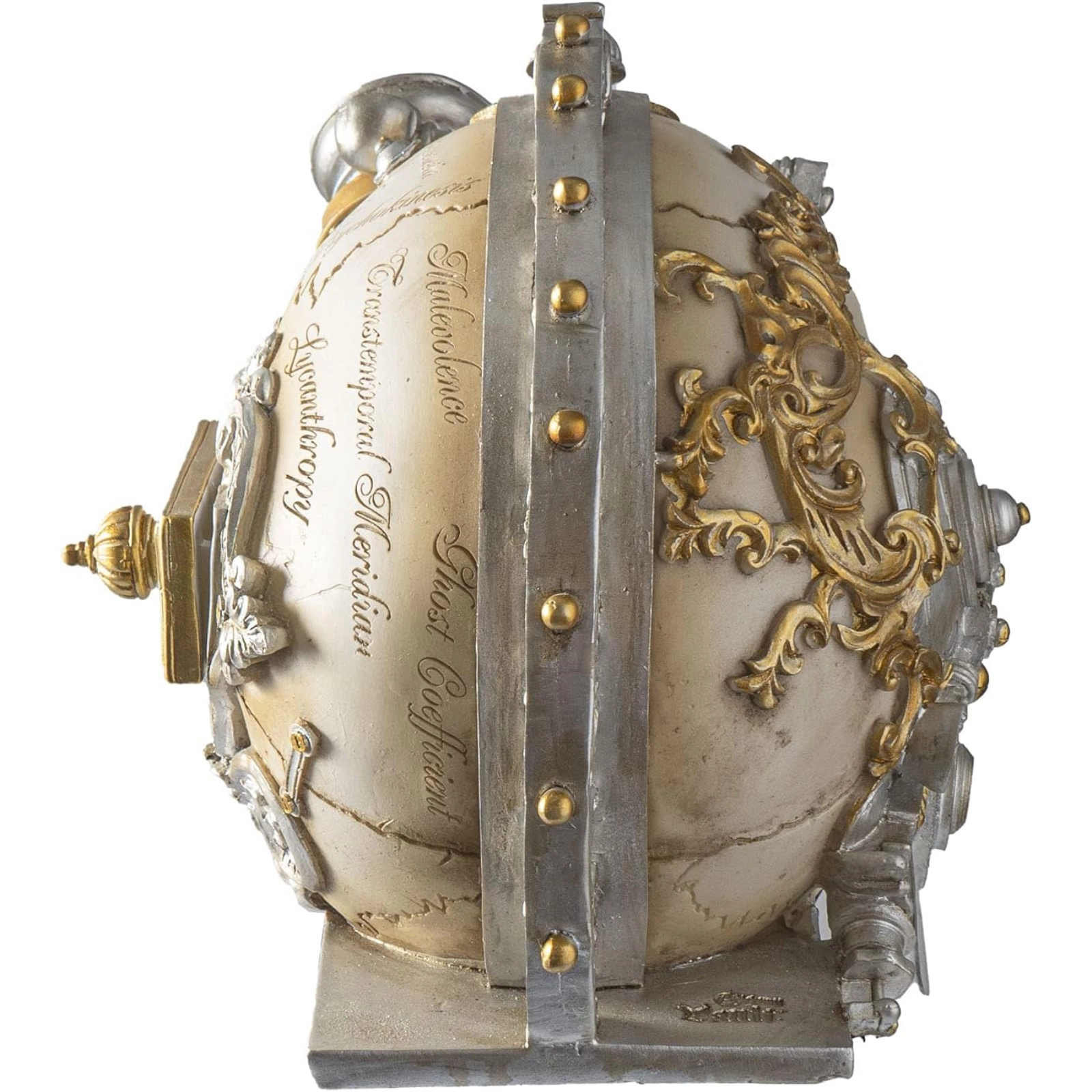 Pacific Giftware Erasmus Darwin's Steampunk Cerebrum Human Skull Figurine 8.9 x 6.1 inch