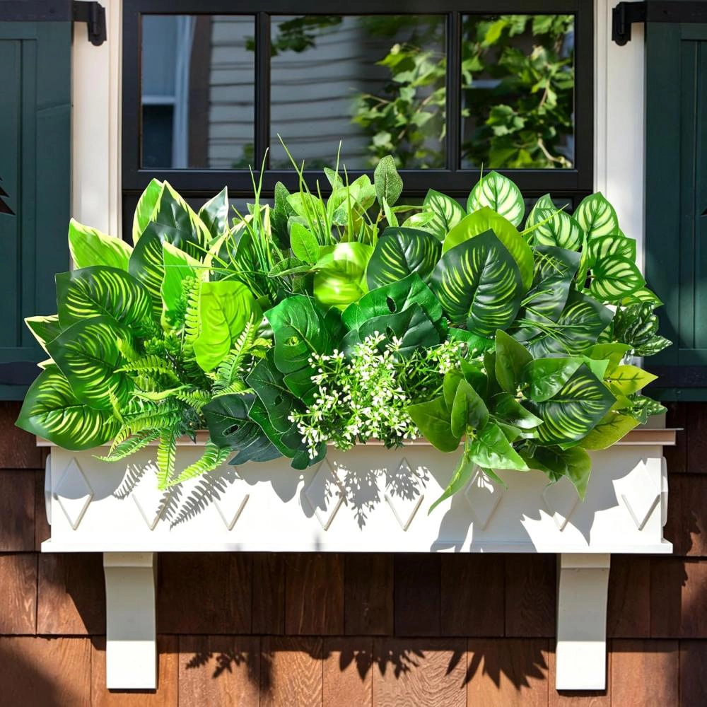 Majestic Crafters 12 Pieces Artificial Garden Greenery Bundle