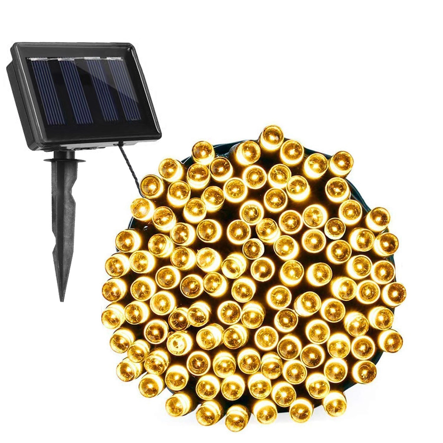 GBruno Solar LED String Lights 100-Count 39 Ft