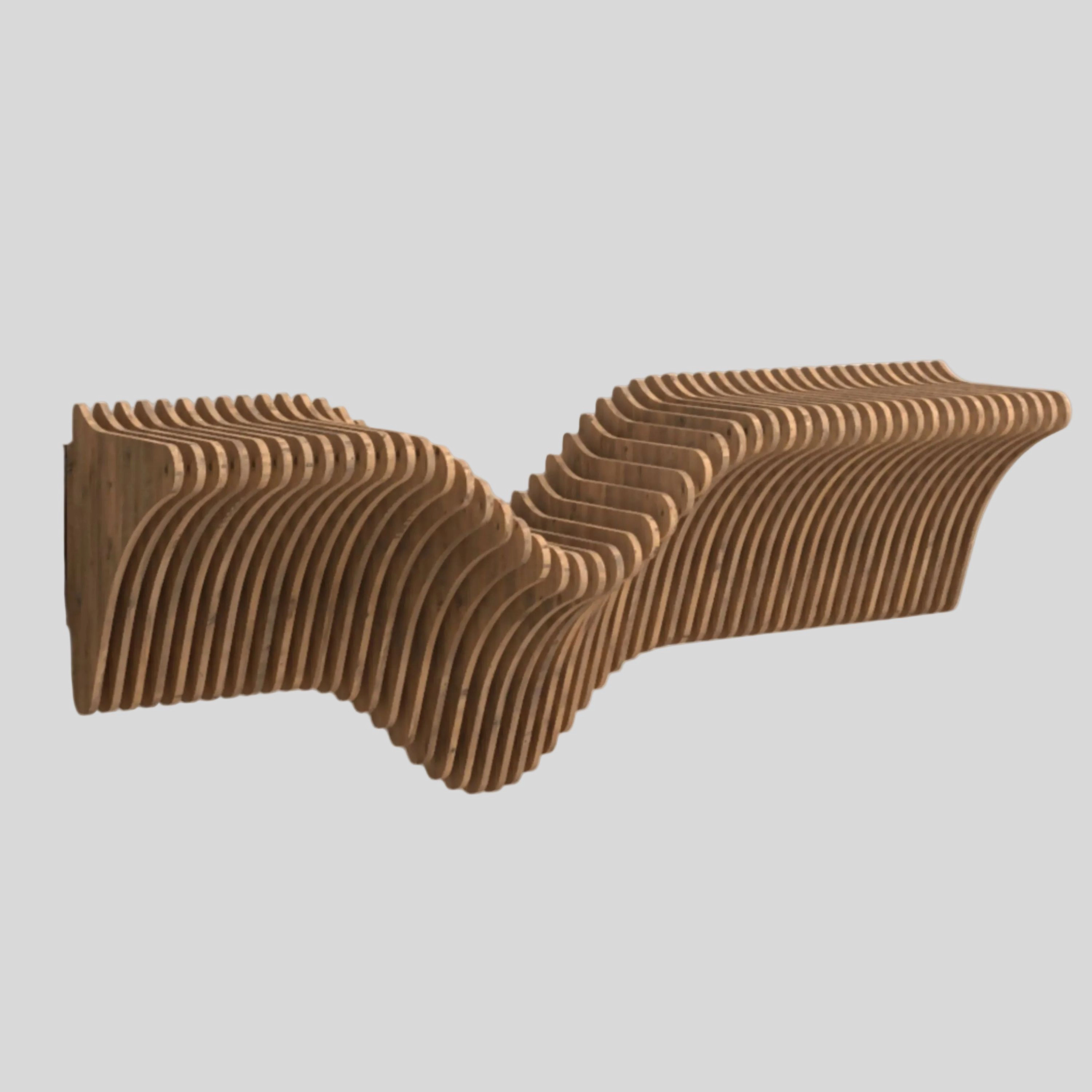 Wear Sierra 40" Geometric Floating Wall Shelf