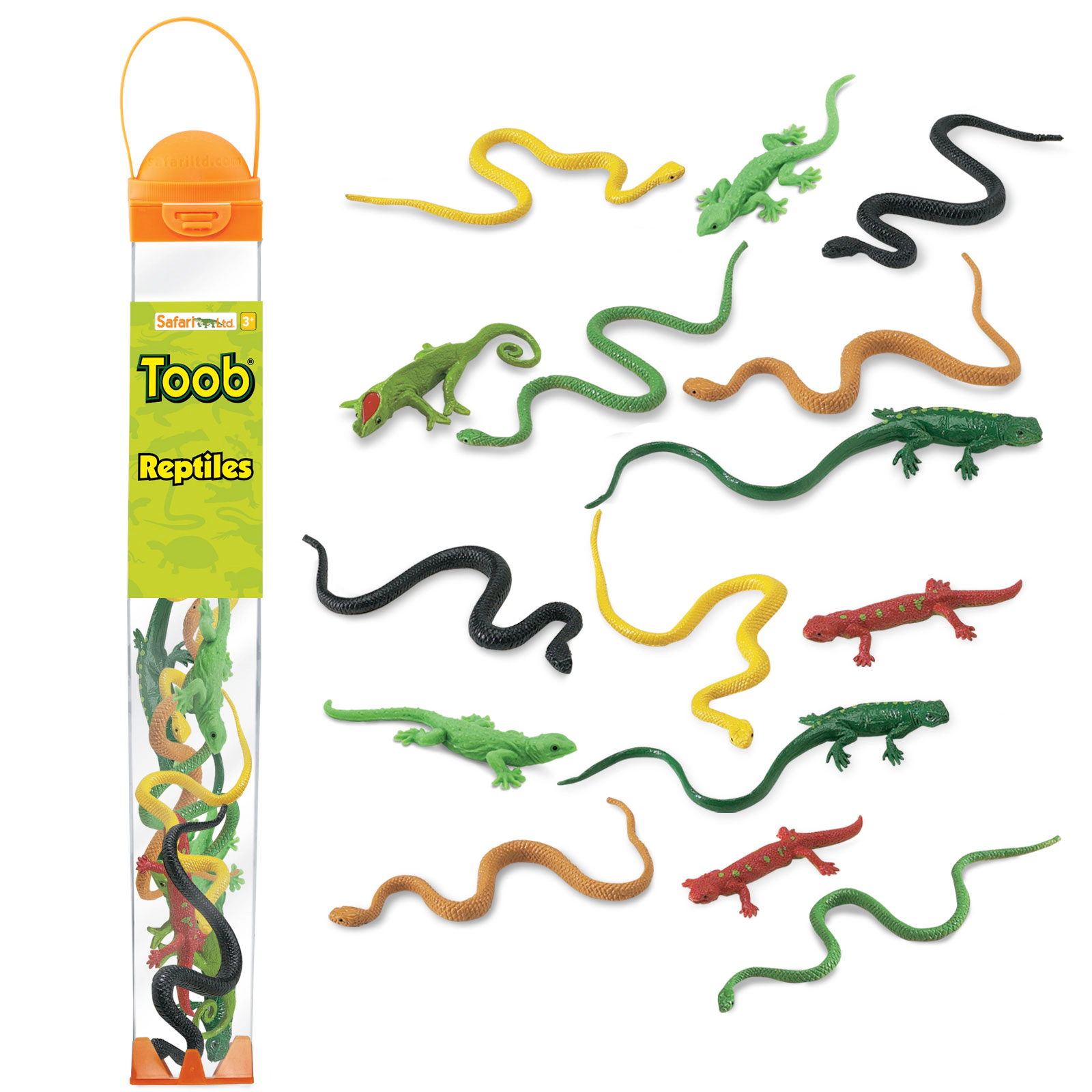 Safari Ltd. - Reptiles TOOB - contains 15 Mini Figurines