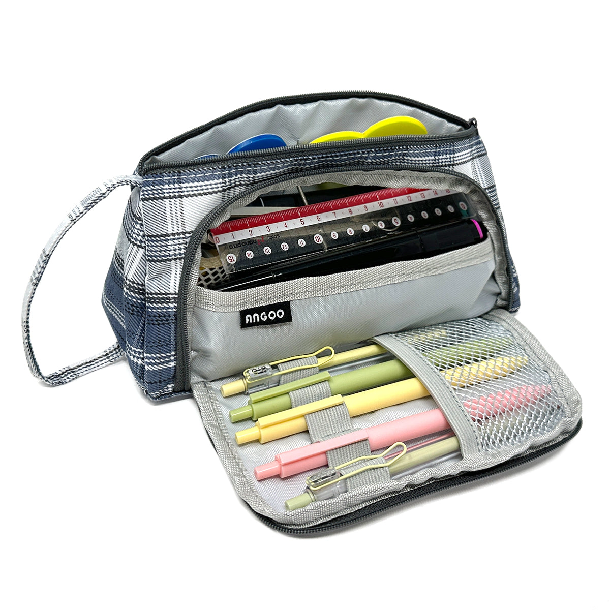 Wrapables Large Capacity Portable Pencil Pouch for Office Supplies
