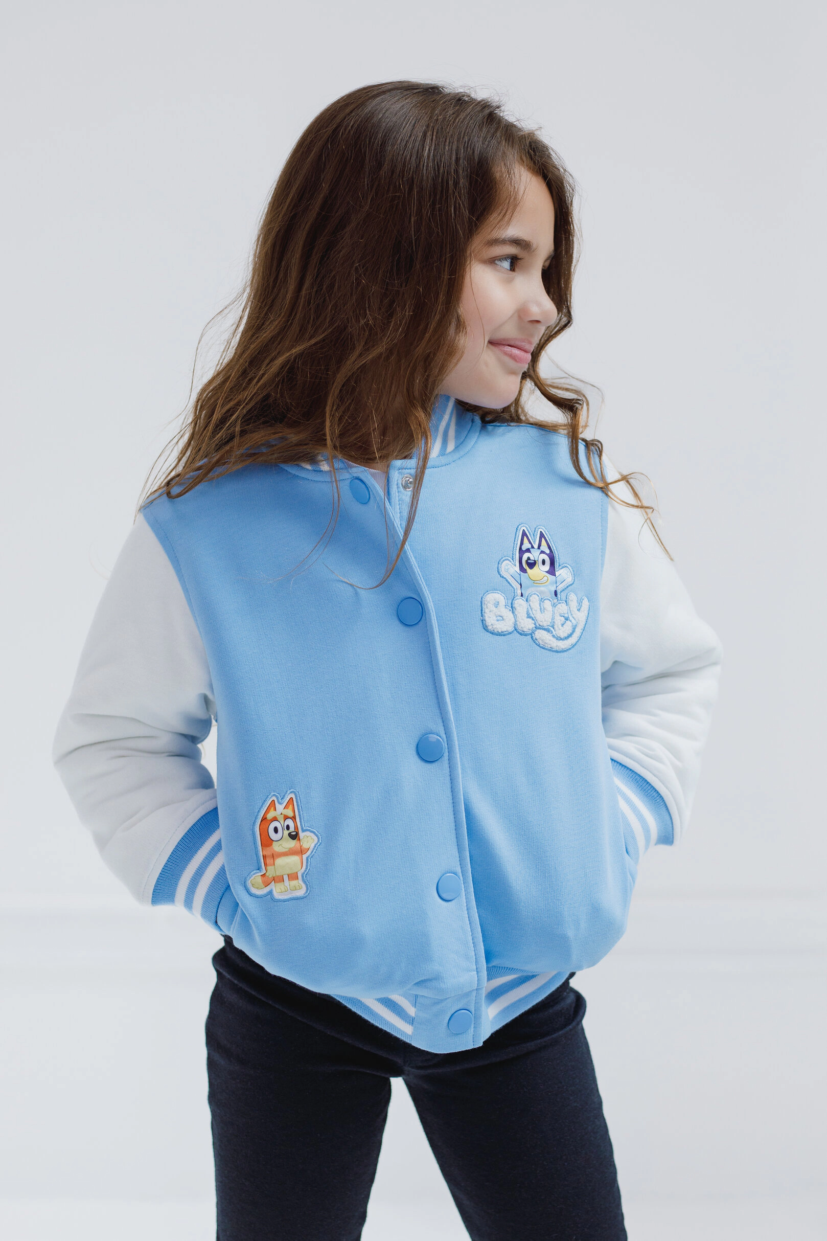 Bluey Girls' Varsity Bomber Jacket