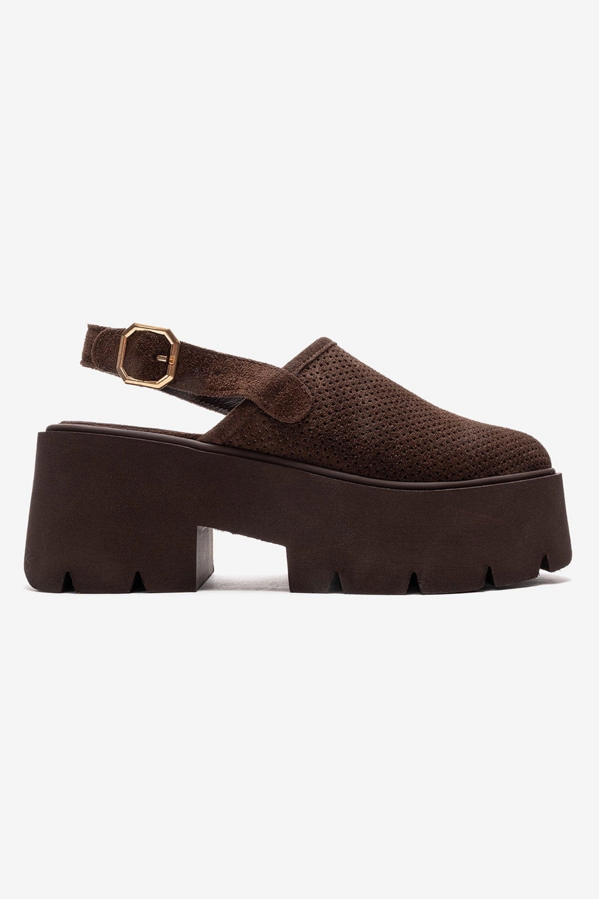 Forever & Always Womens Caldris Leather Platform Sandal