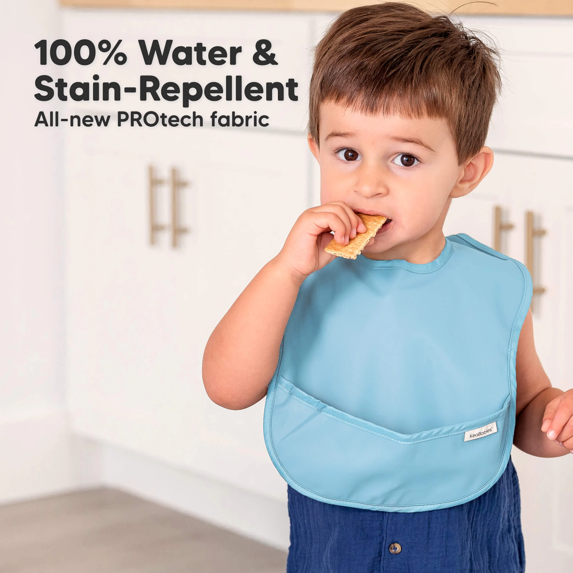 KeaBabies 3-Pack Presto Waterproof Bibs