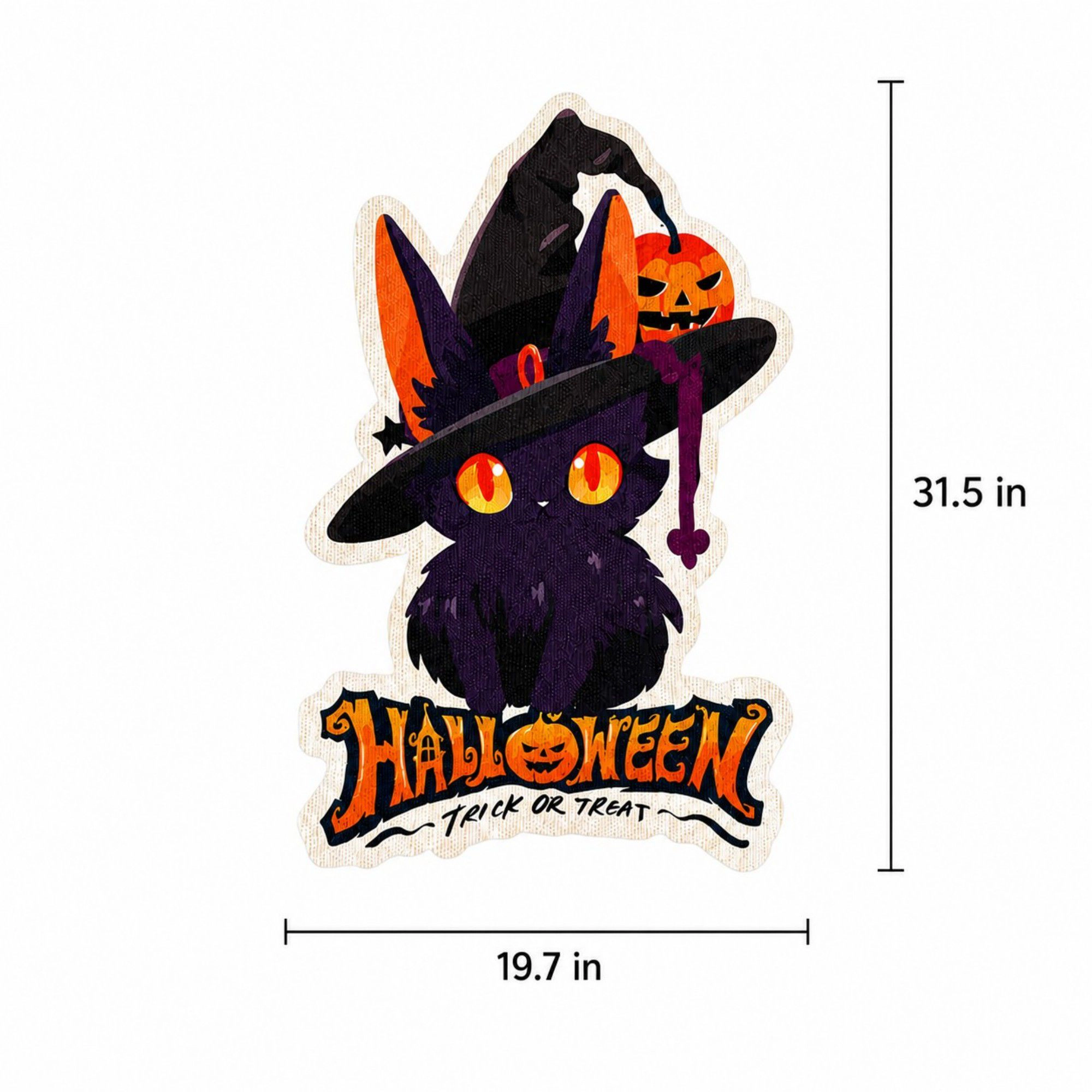 Alilang Pet Halloween Self-Adhesive Wall Furniture Cat Scratcher Pad 31.5 x 19.7