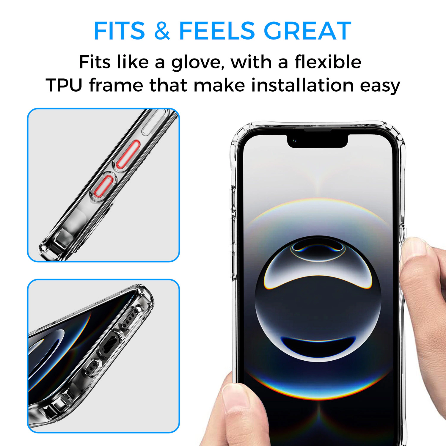 Alpha Digital Made for iPhone 17e, MagSafe, Shockproof - Clear Phone Case
