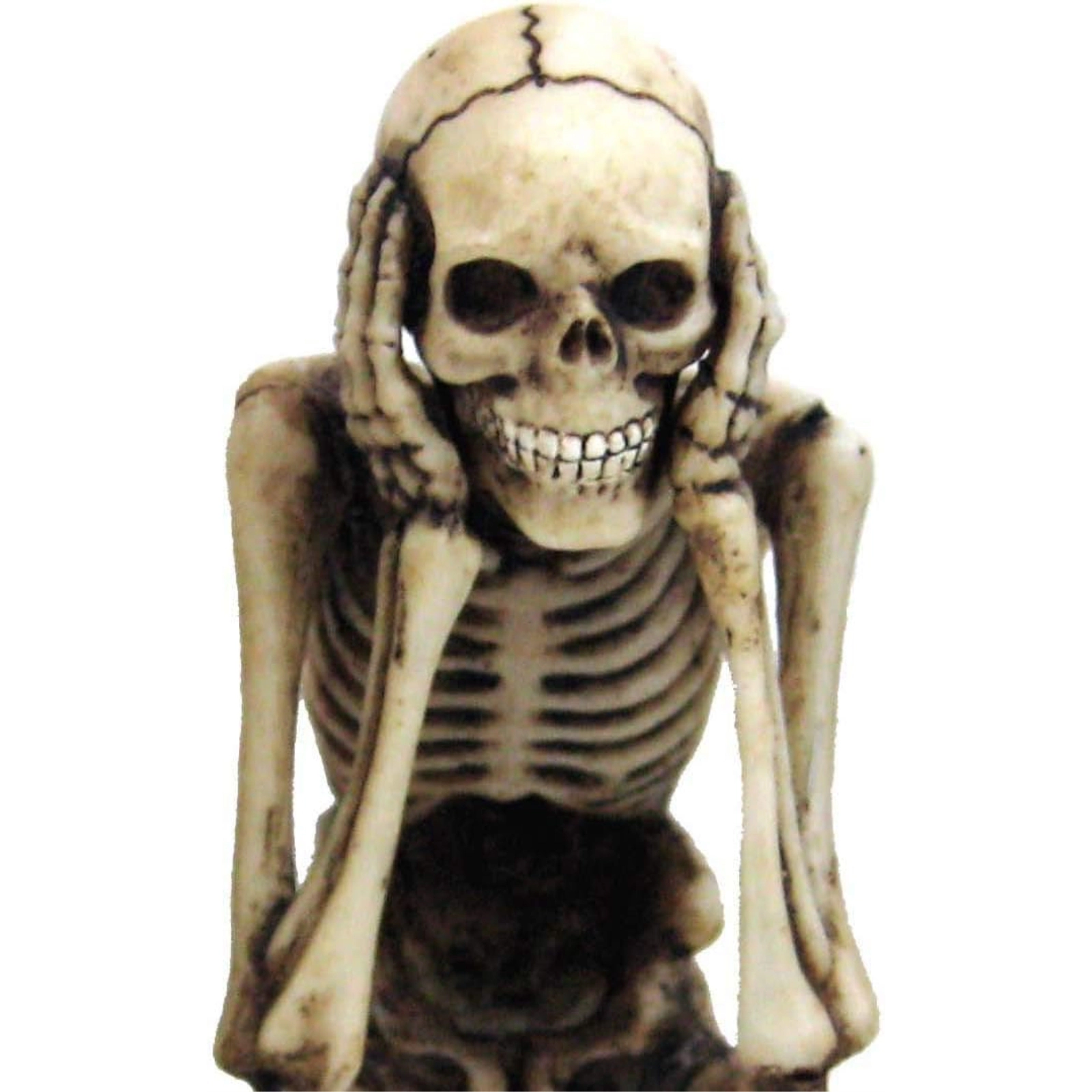 Pacific Giftware See Speak and Hear No Evil Skeleton Halloween Shelf Sitters Statue Figurine 3.75 inch
