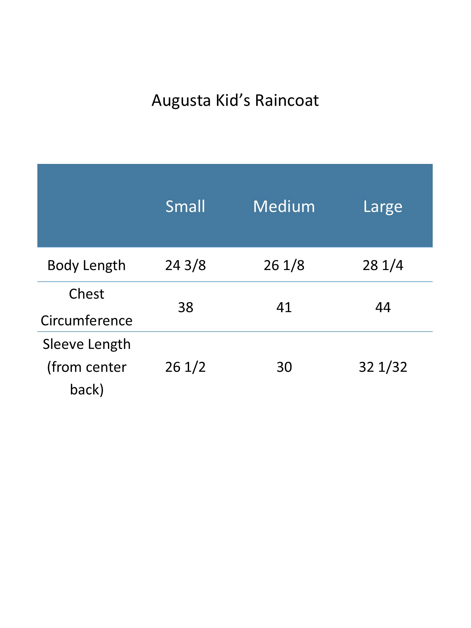 Augusta Youth Clear PVC Reusable Waterproof Rain Jacket