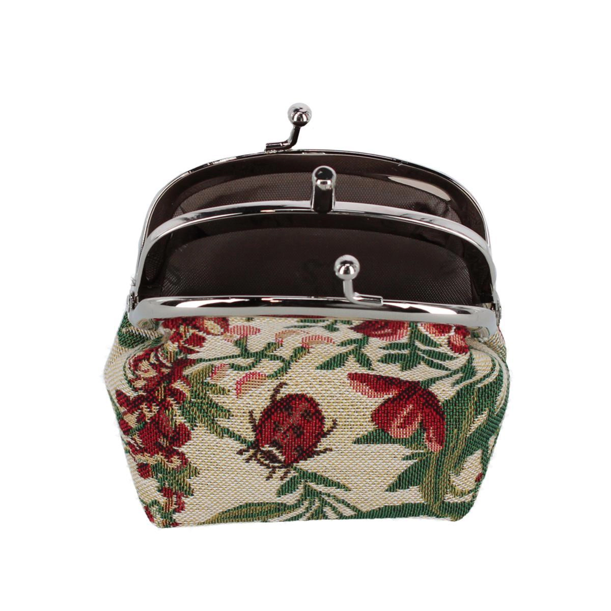 CTM Women's Morning Themed Tapestry Coin Purse Wallet