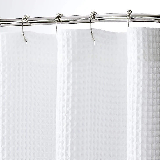 Hotel Collection Premium Waffle Weave Mold & Mildew Resistant Fabric Shower Curtain by Kate Aurora