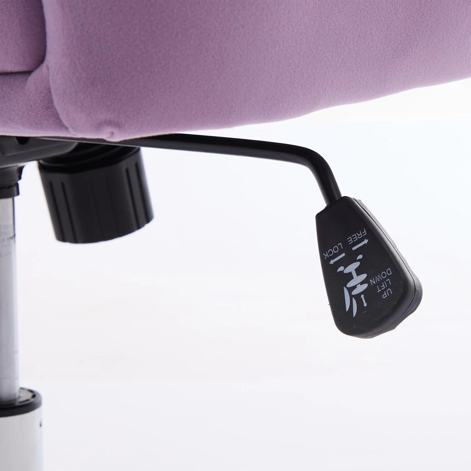 Platinum-Level Office Chairs Lilac Velvet Office Chair Ergonomic Adjustable Swivel Desk