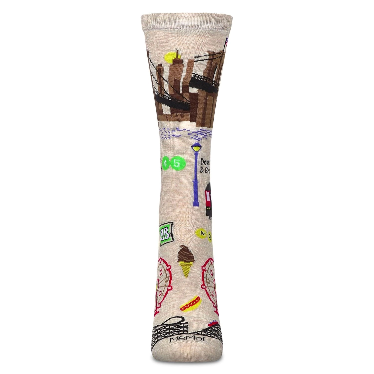 MeMoi Women's Brooklyn Rayon from Bamboo Crew Socks