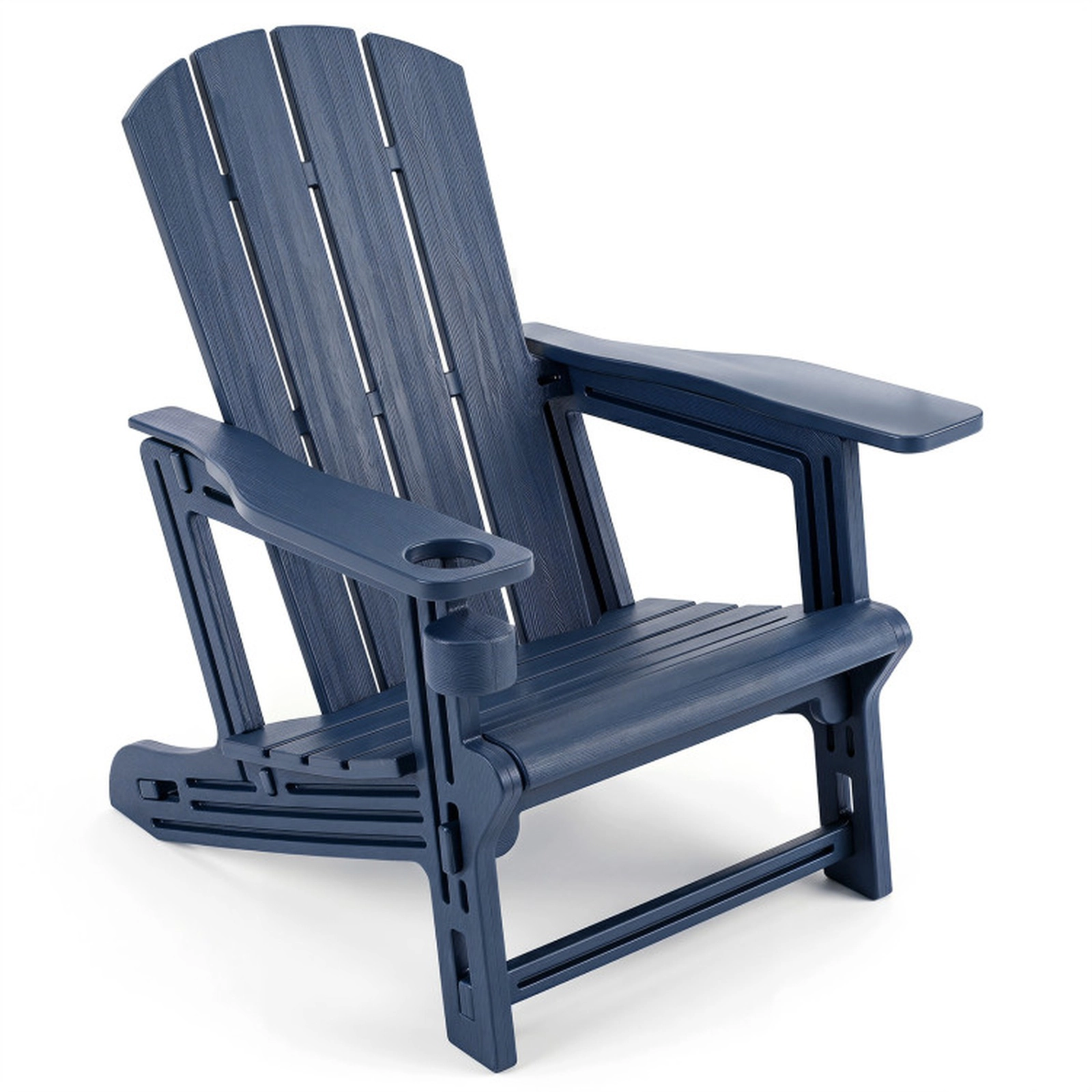 SUGIFT Adirondack Chair with Realistic Wood Grain 550-lb Capacity Blue