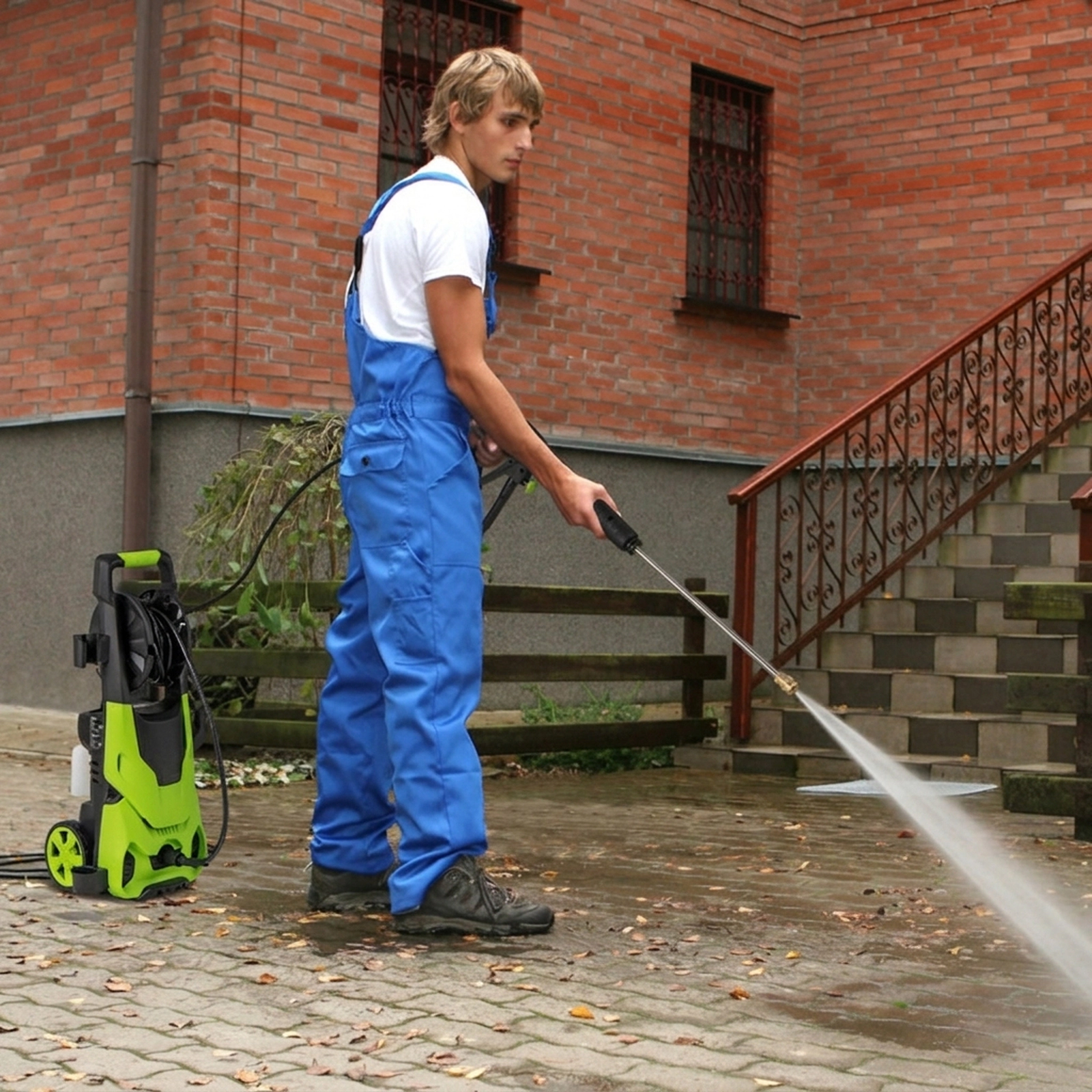SUGIFT 2150-PSI Green Electric Pressure Washer with 4 Nozzles and Foam Cannon 1.2-GPM 14-in W 11-in D 29-in H