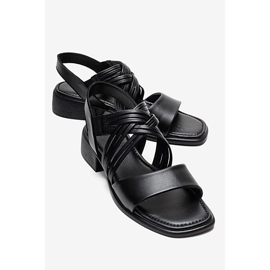 Forever & Always Womens Livello Leather Multi Strap Sandal