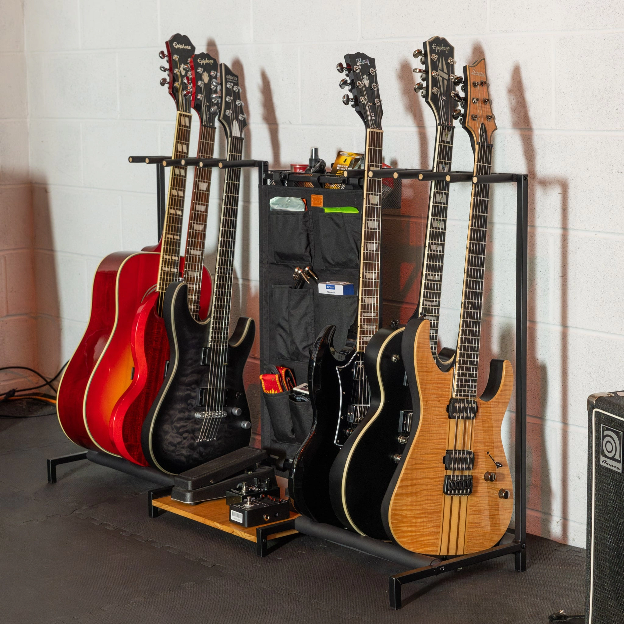 StoreYour The Headliner 10-Slot Guitar Rack, Black
