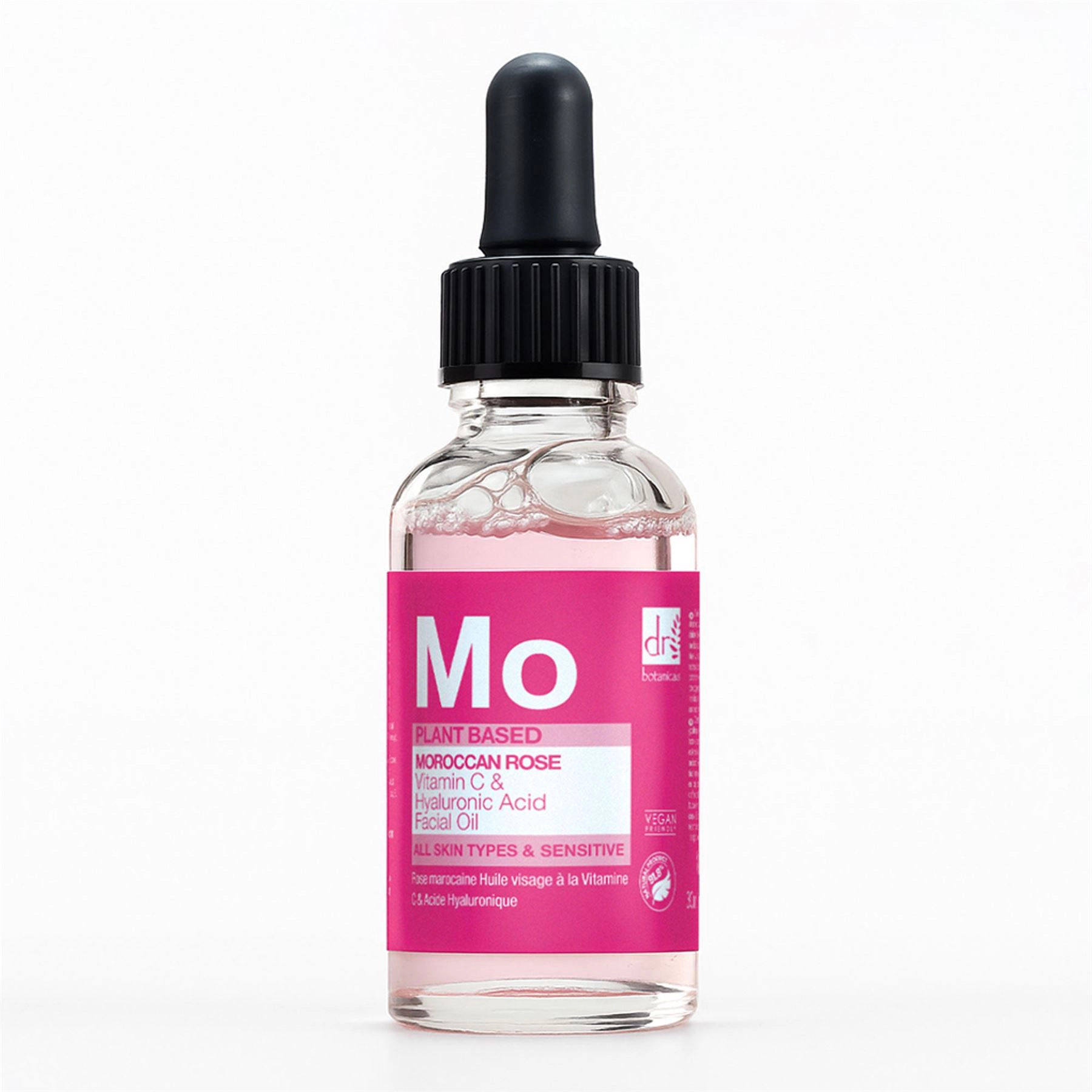 Dr Botanicals Moroccan Rose Facial Oil with Hyaluronic Acid & Vitamin C 15ml