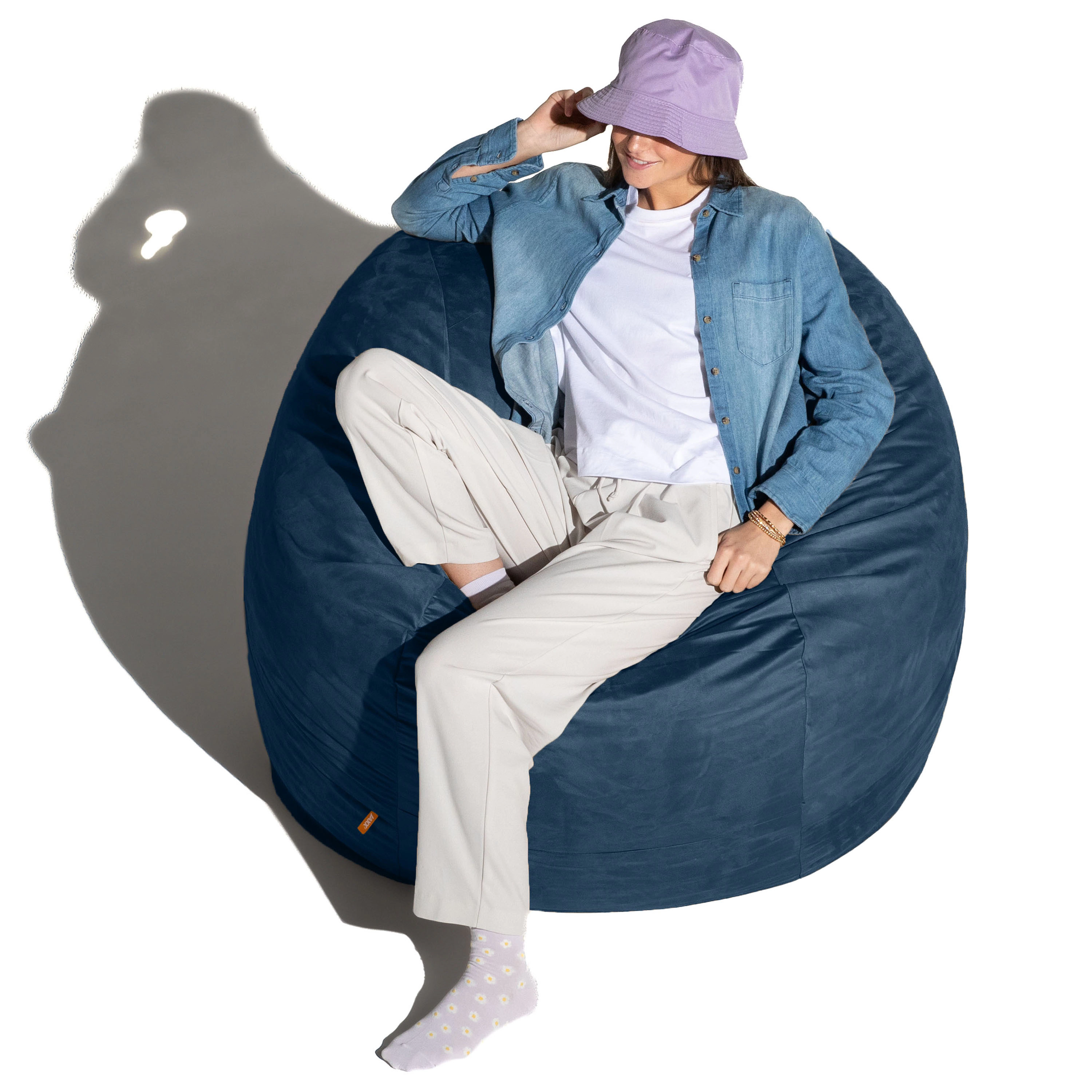 Jaxx 4 ft Round Bean Bag Chair for Adults