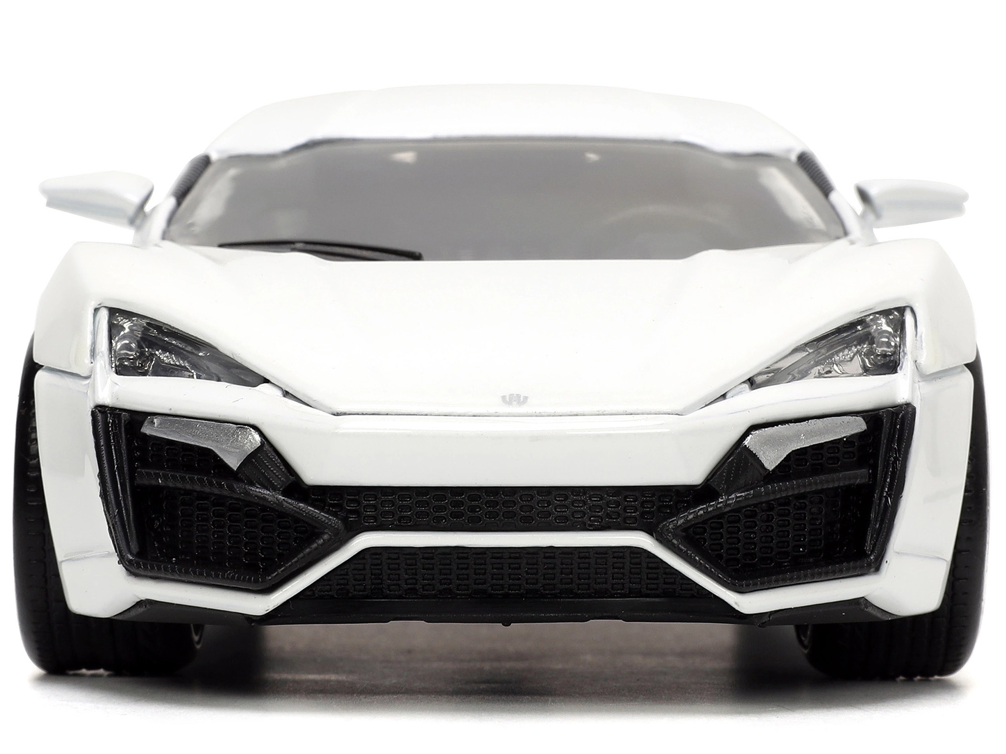 Jada Lykan Hypersport White with Bronze Metallic Rear Spoiler "HKS" "Hyper-Spec" Series 1/24 Diecast Model Car by Jada