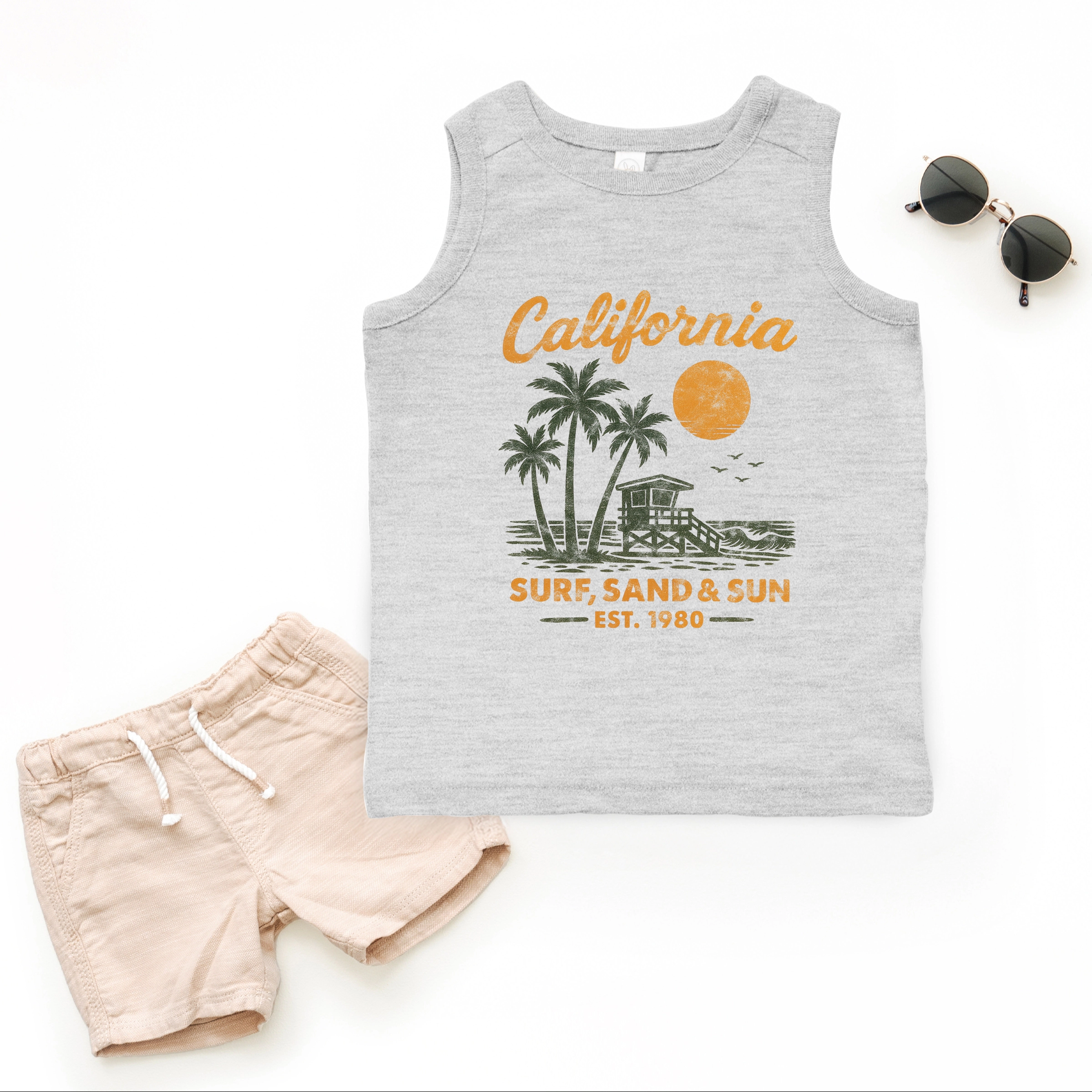 The Juniper Shop - California Surf, Sand & Sun Toddler Graphic Tank