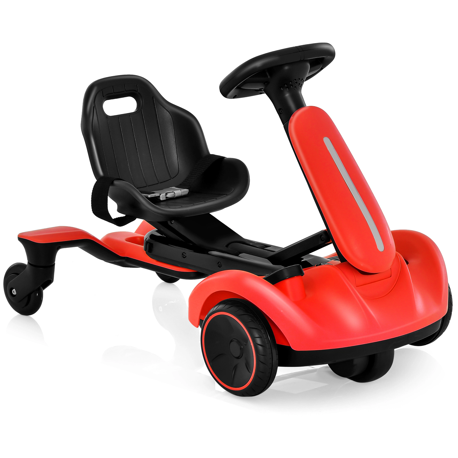SUGIFT Kids Red 6V Ride On Drift Car with 360-Degree Spin and 2 Heights 33.5-in W 21.5-in H 55-lb Seat Capacity