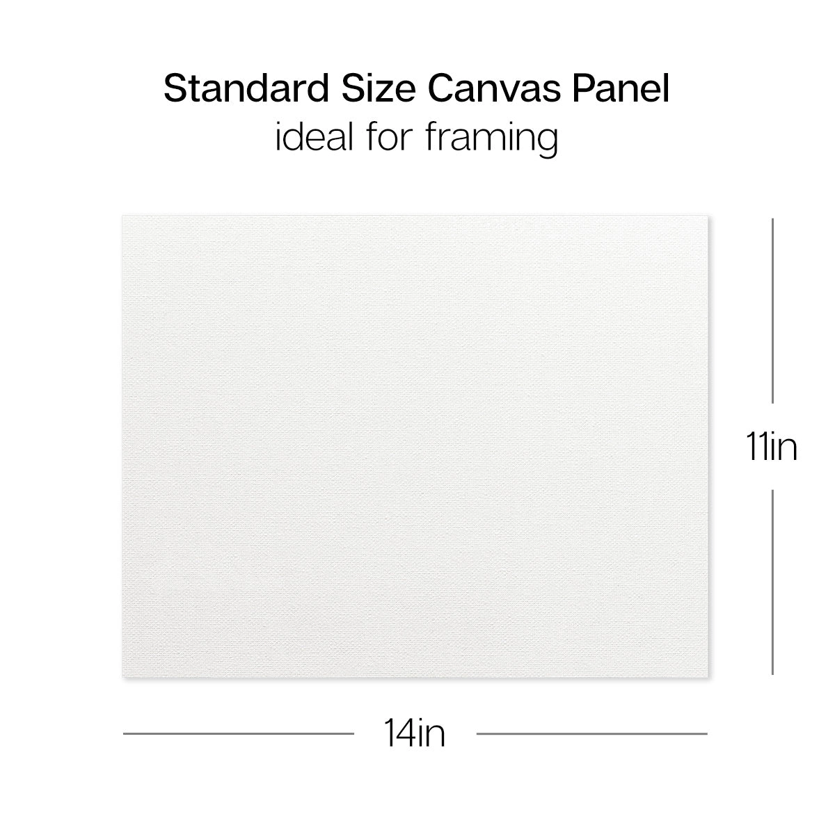 KINGART Canvas Panel Boards 11" x 14" - 4 Pack