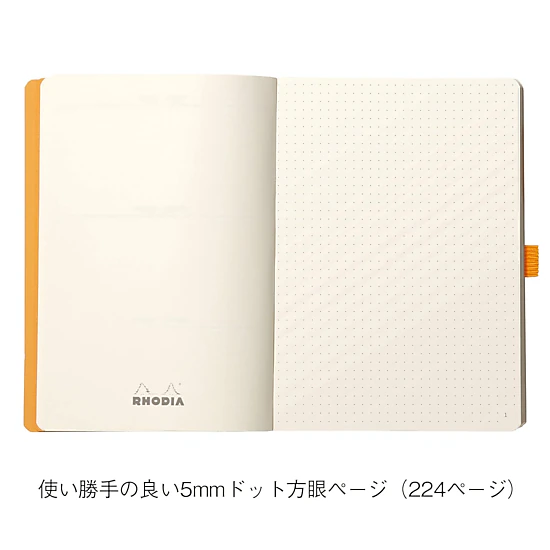 Rhodia Softcover Goalbook Dot Grid Notebook - 224 Numbered Pages - 6 x ...