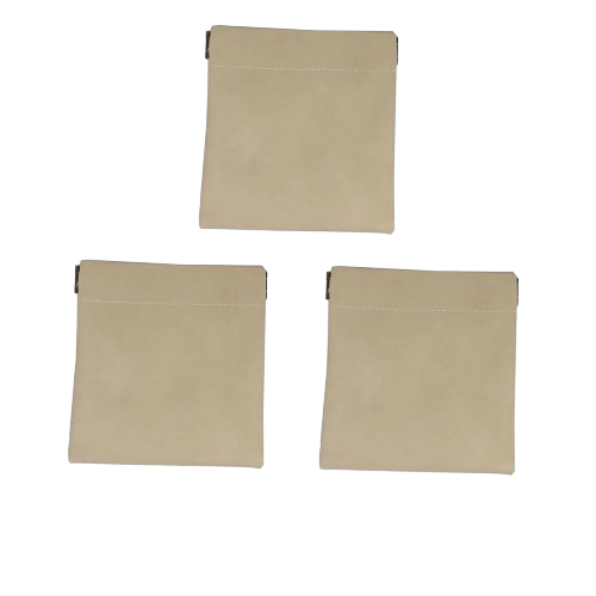 Home Collection Small PU Leather Travel Makeup Storage Pouches Pack of 3
