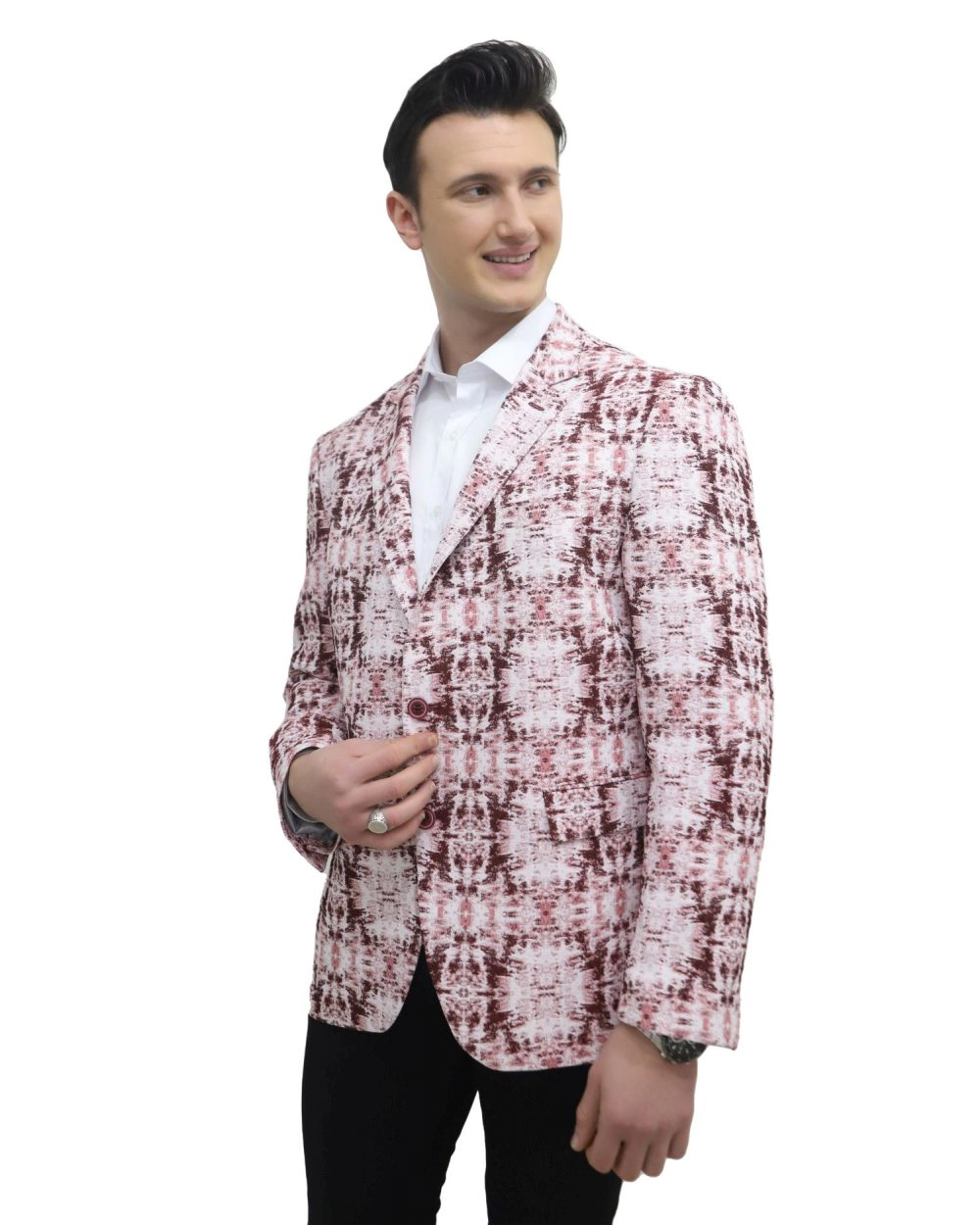 Elie Balleh Men's Slim Fit Sports Coat Jacket