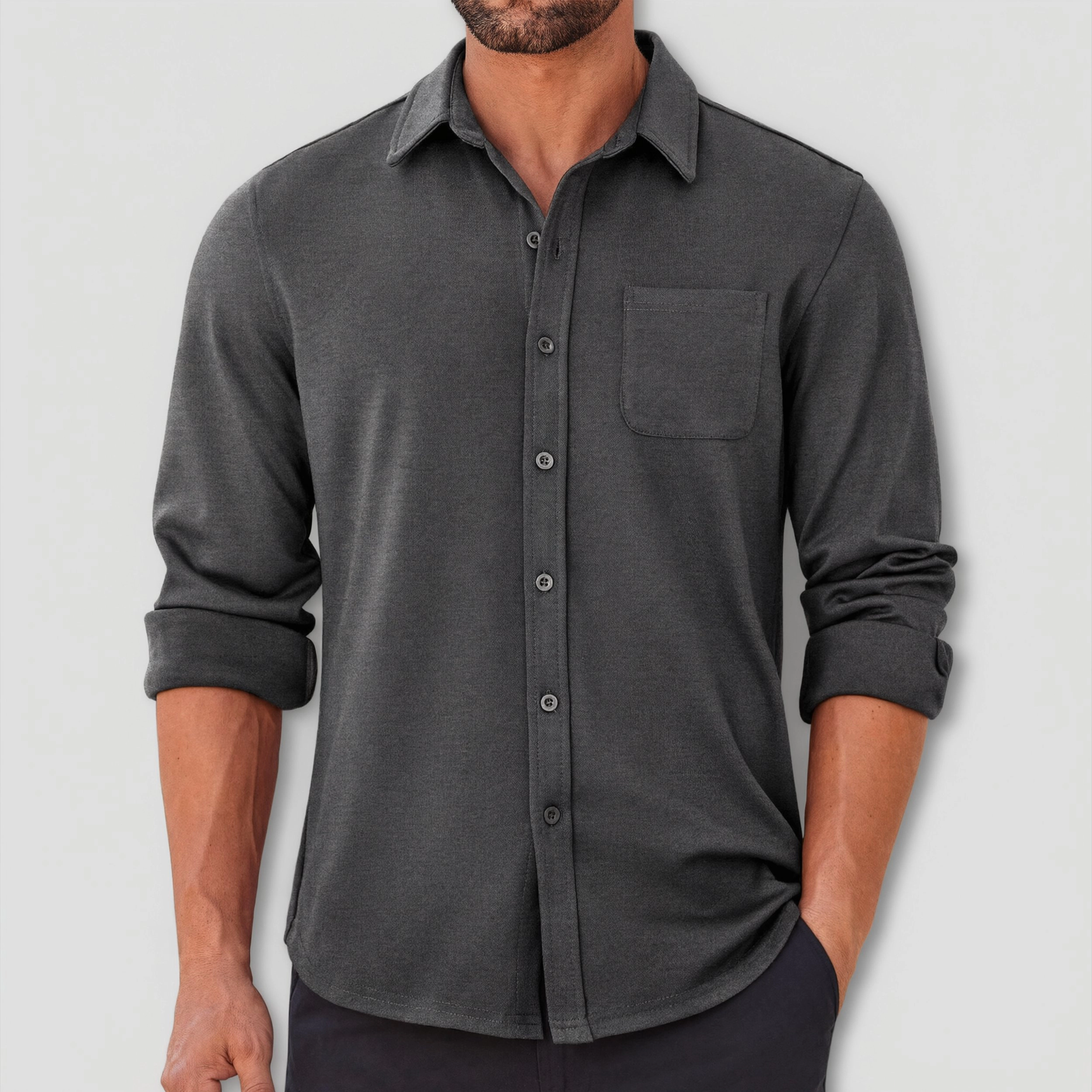 COOFANDY Men's Regular Fit Long Sleeve Button Front Shirt