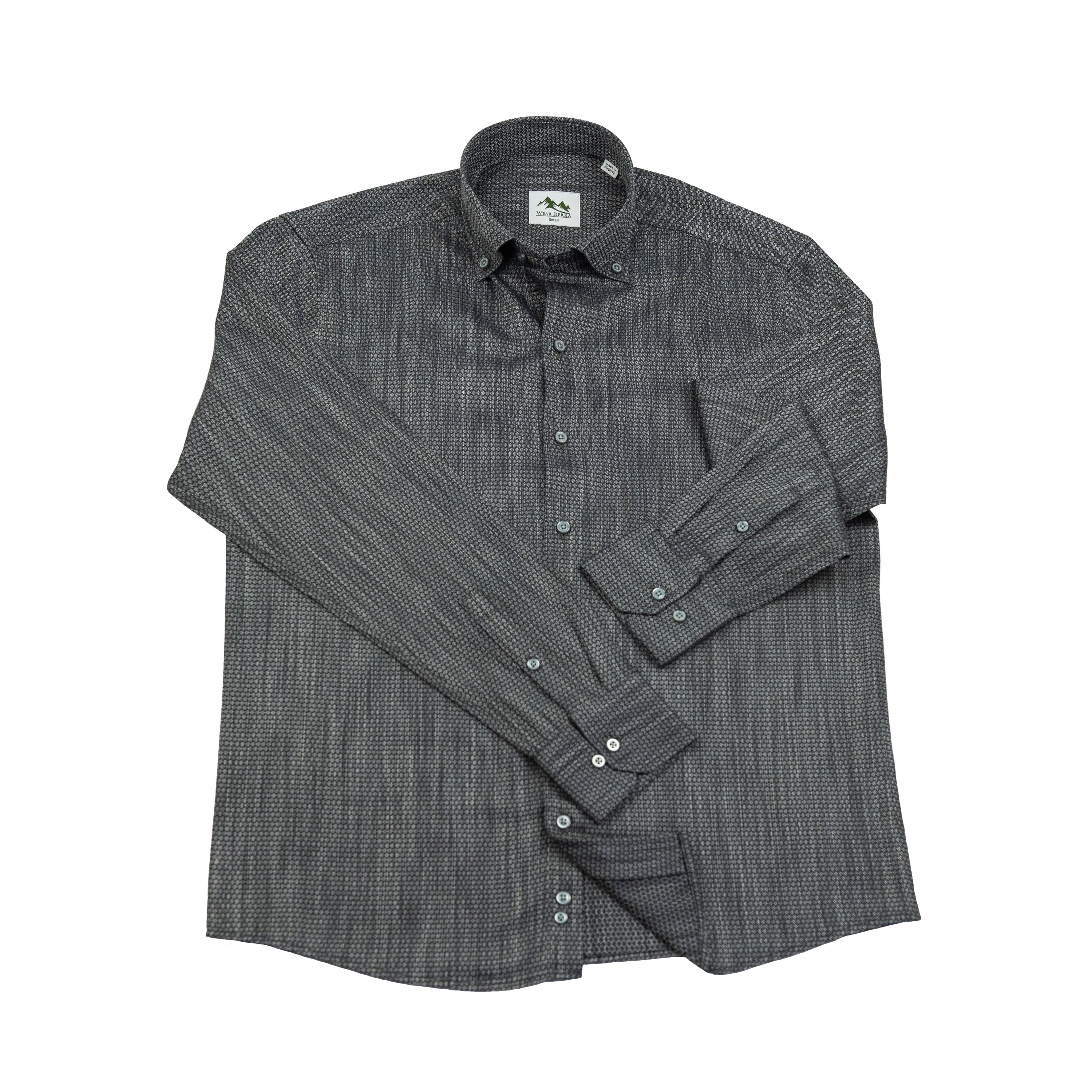 Wear Sierra Men's Long Sleeve Button Front Shirt