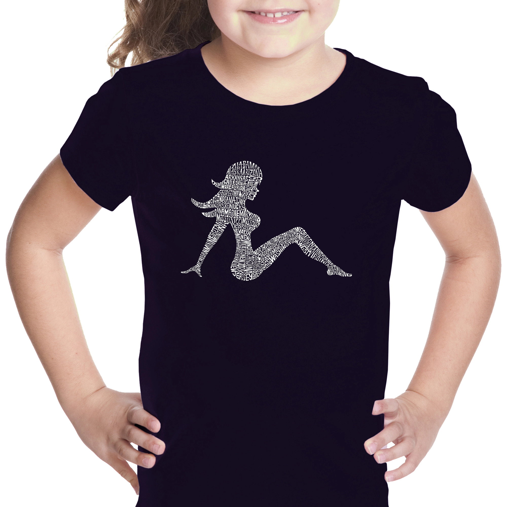 LA Pop Art Girls Word T-Shirt - MUDFLAPGirl