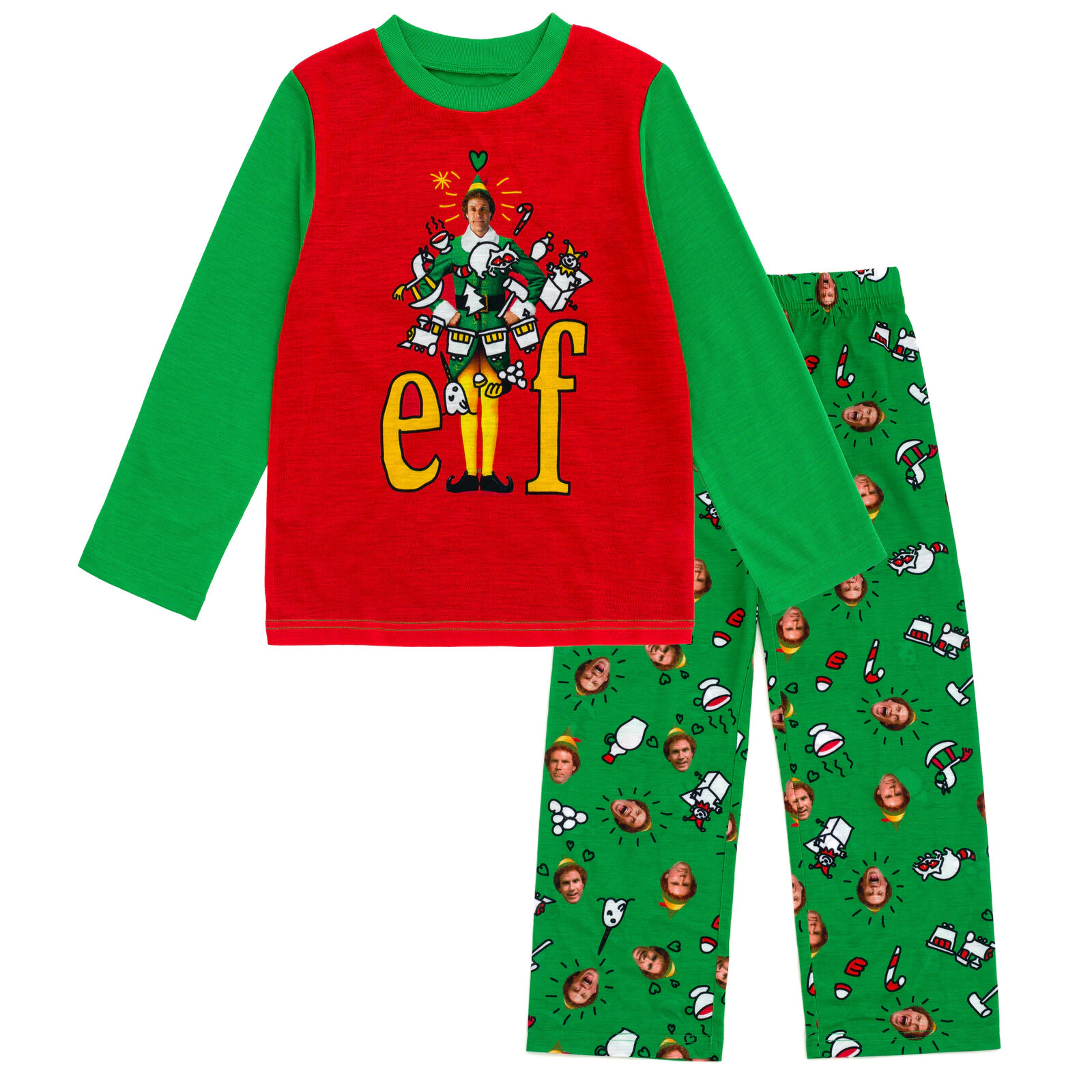 Elf 2-Piece Pajama Shirt and Pants Set