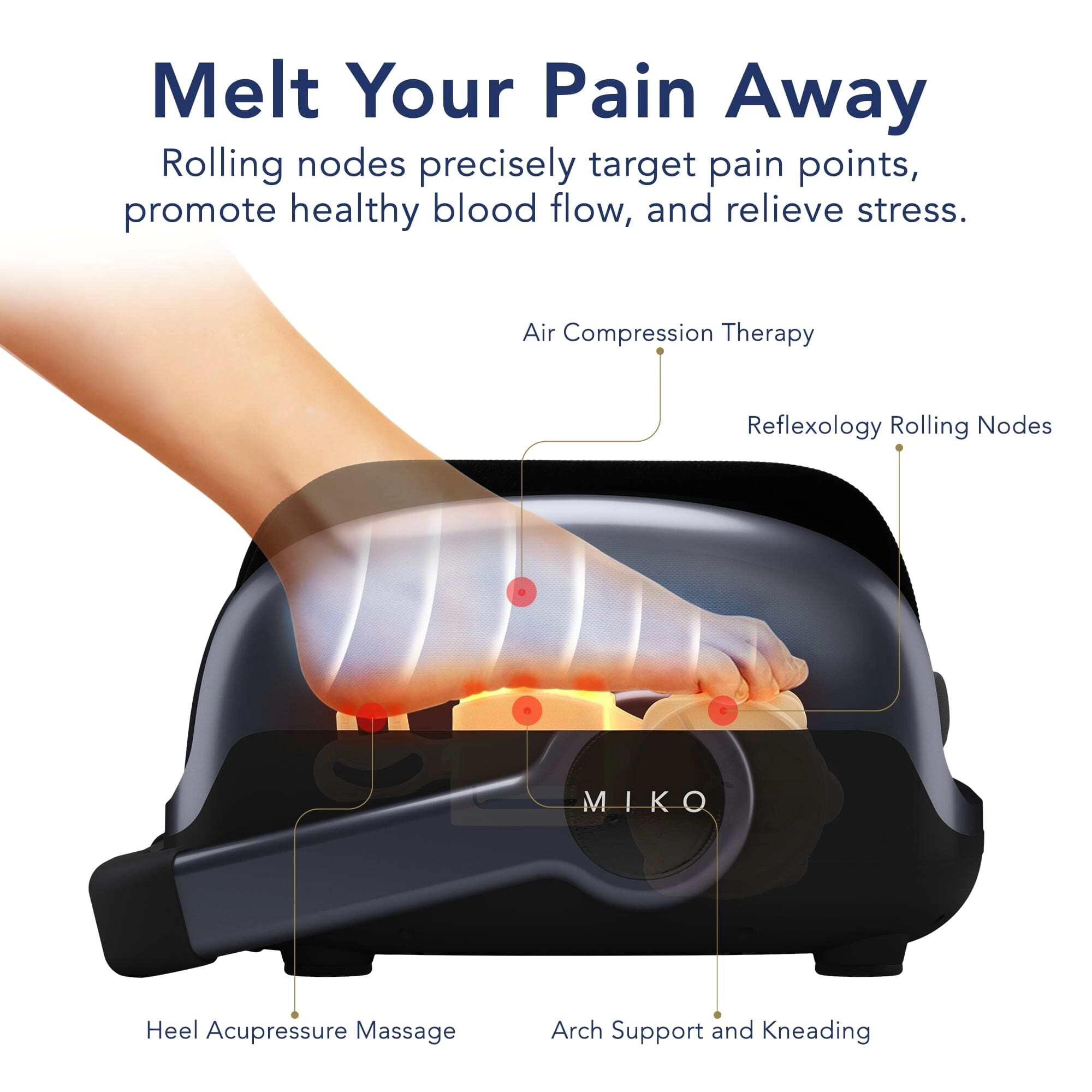 Miko Shiatsu Foot, Calf and Ankle Massager with Heat