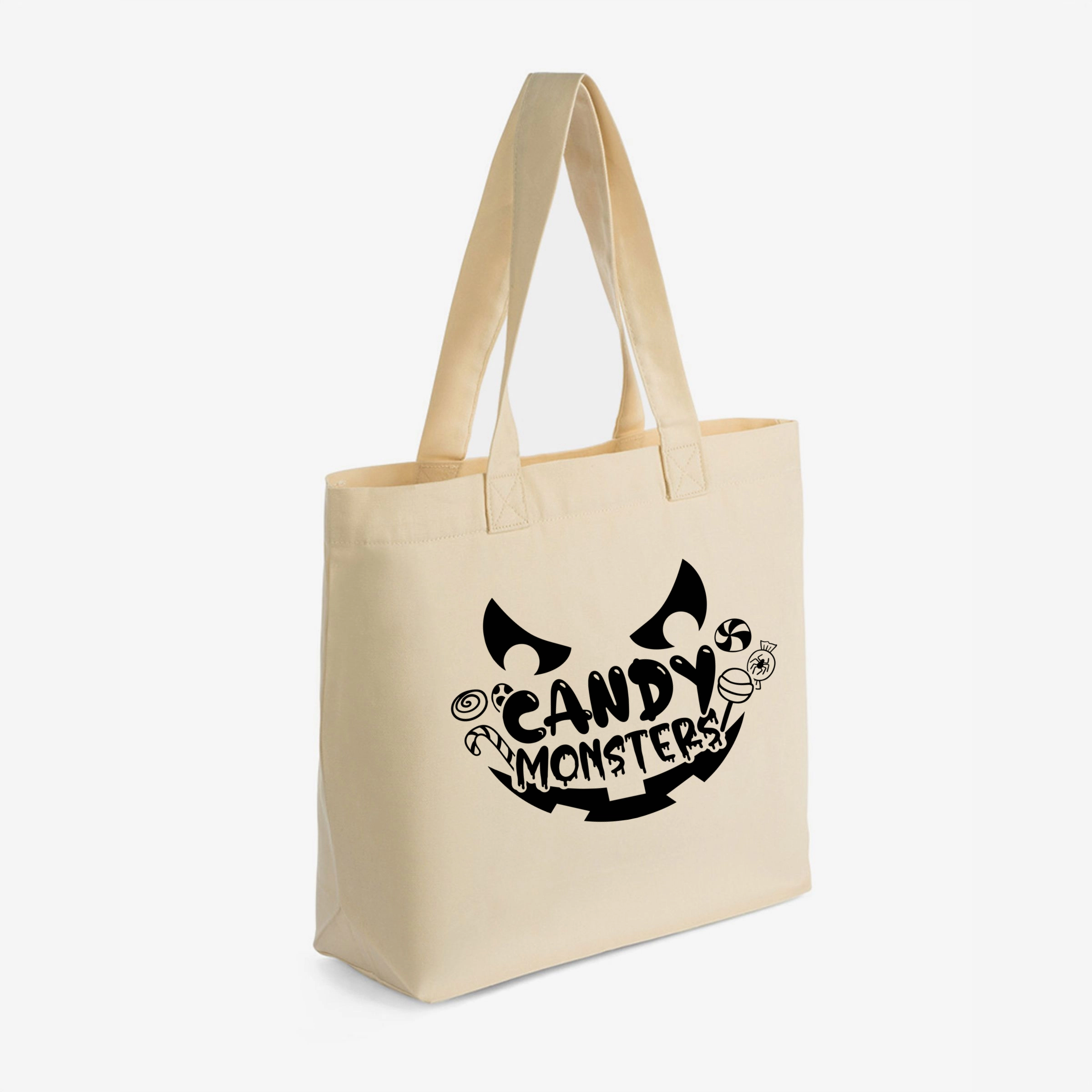 Simply Sage Market - Zippered Canvas Tote - Candy Monster