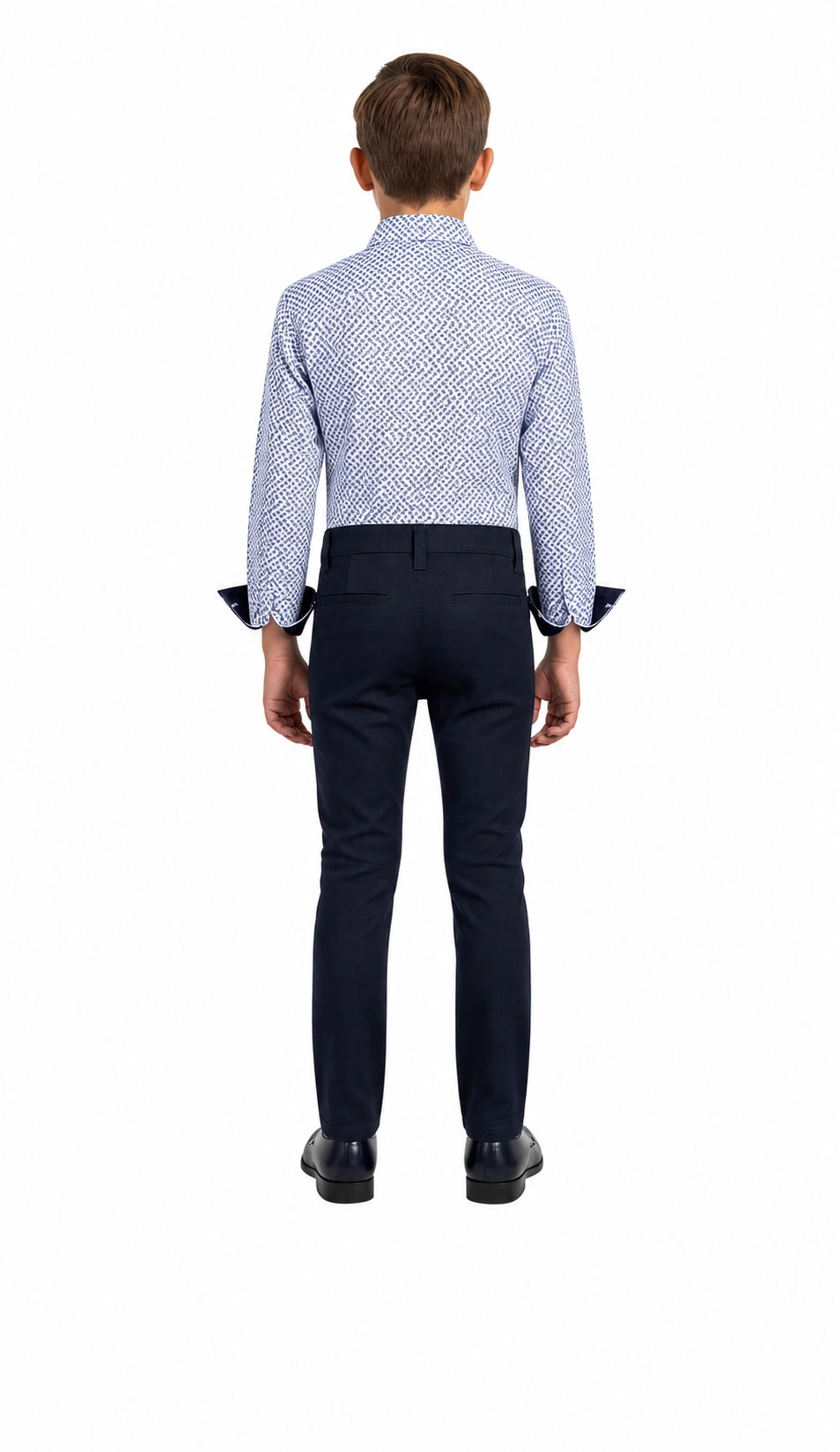 Elie Balleh Boys Slim Fit Paisley Print Shirt