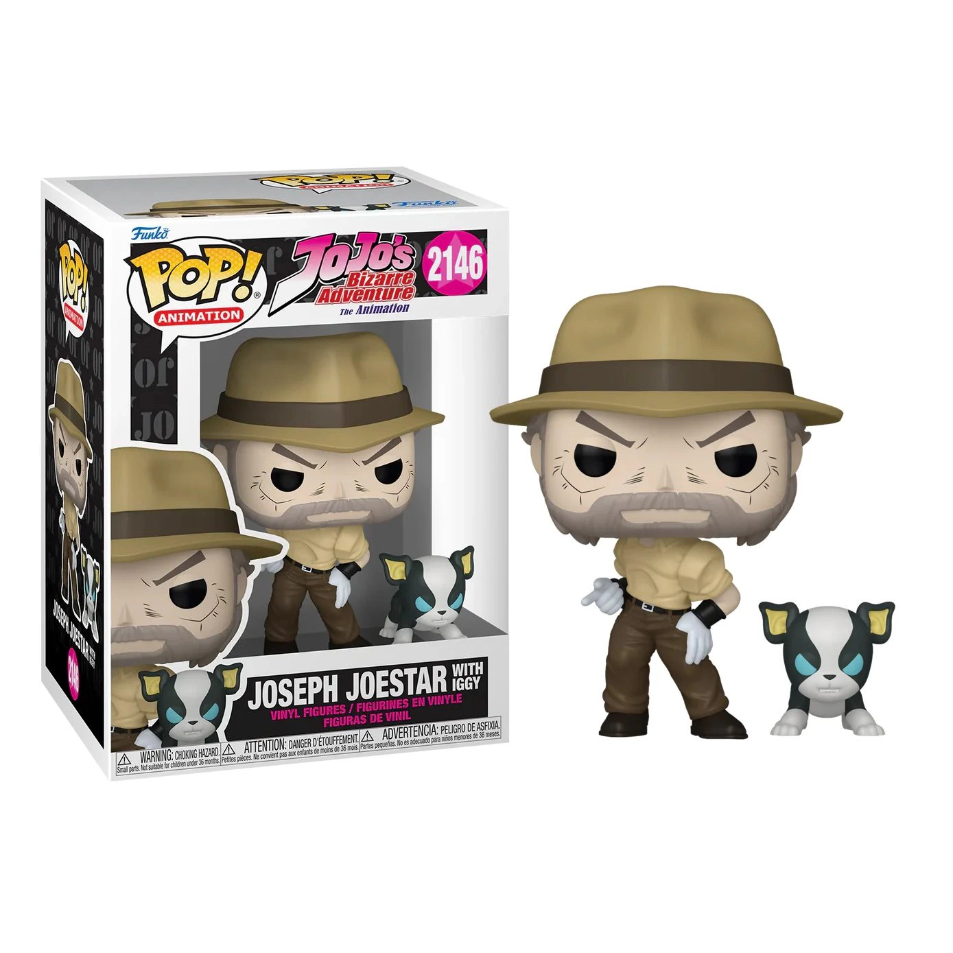 Funko Pop! Jojo's Bizarre Adventure: Joseph Joestar w Iggy #2146
