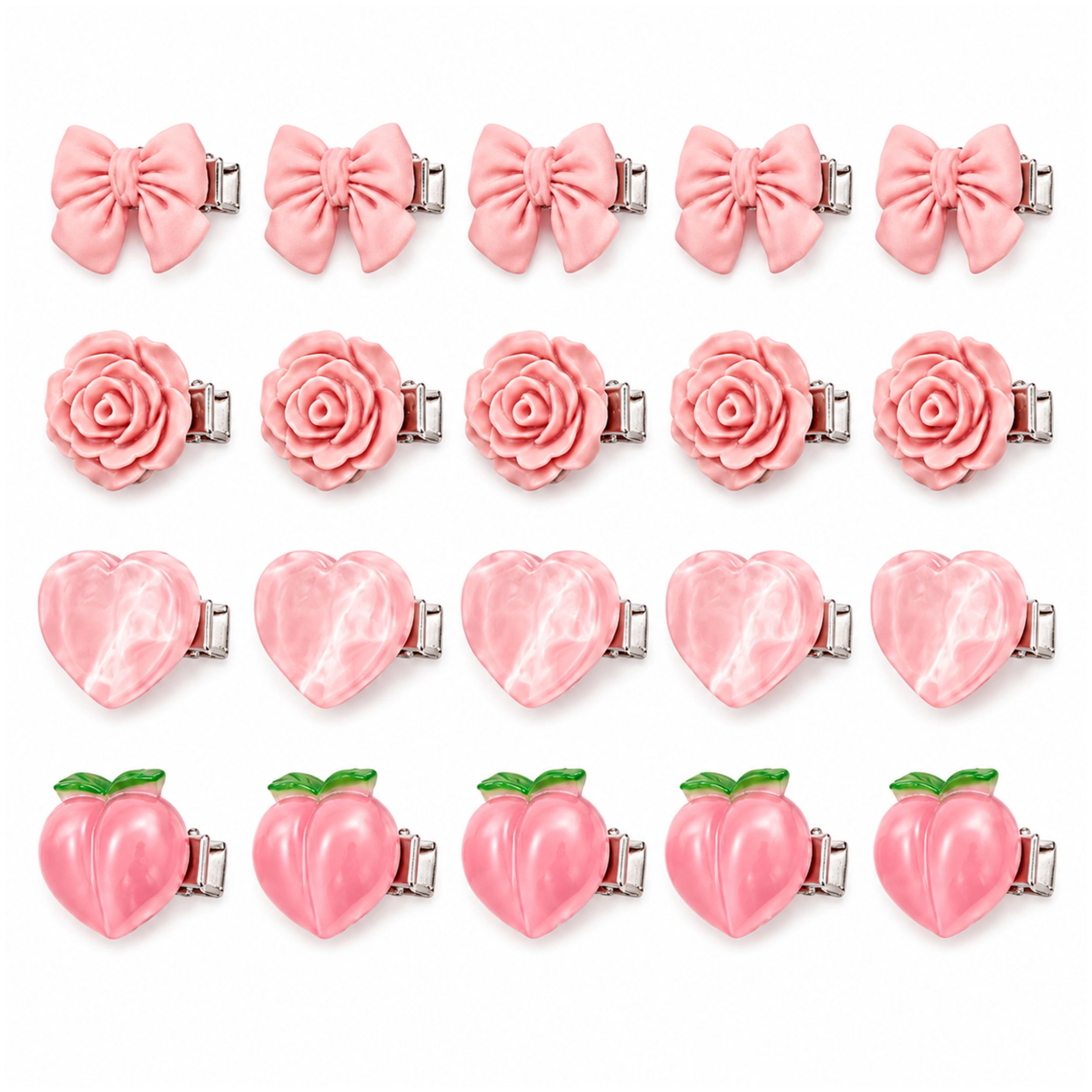 Home Collection Baby Girls Pack of 20 Mini Non-Slip Hair Clips Barrettes
