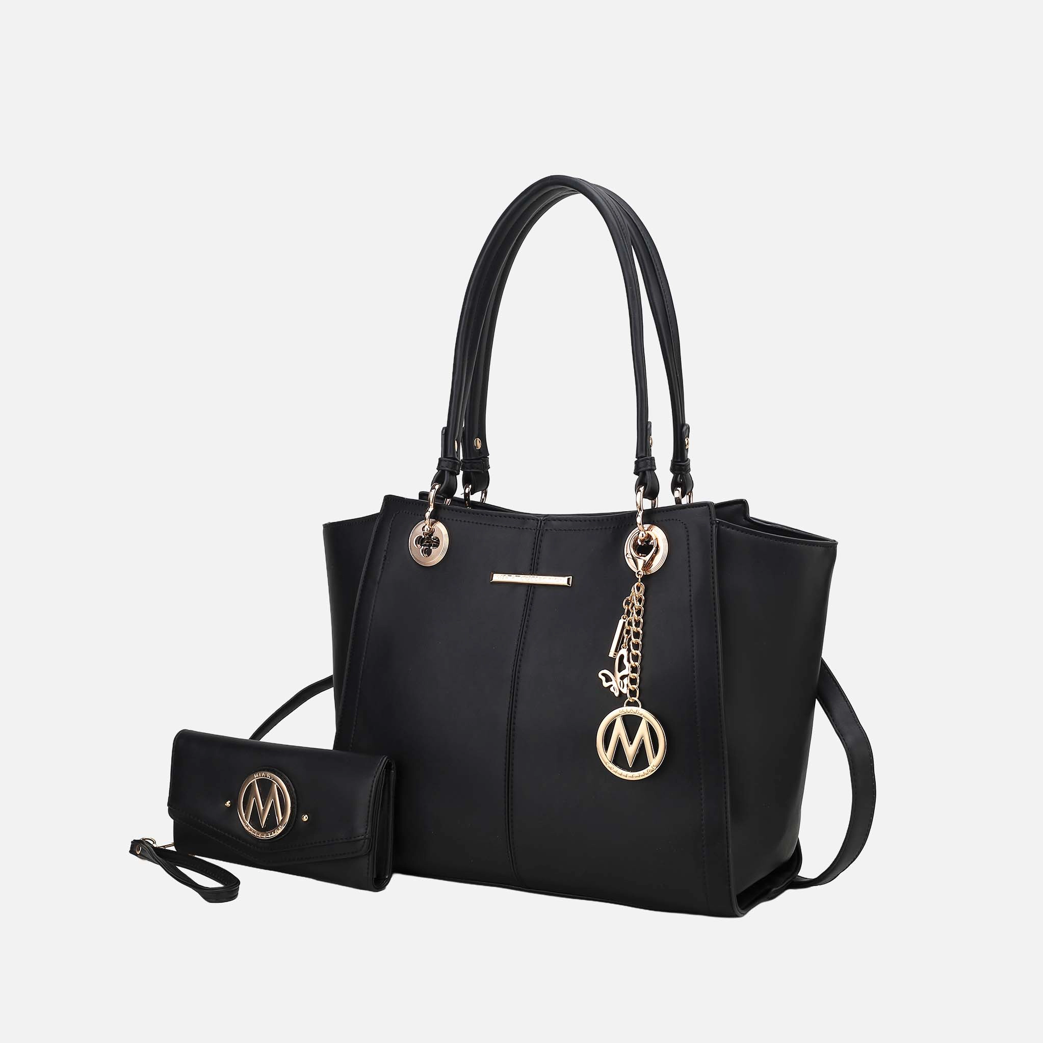 MKF Collection by Mia K Ivy Tote Bag with Wallet - Vegan Leather Women’s Handbag Set