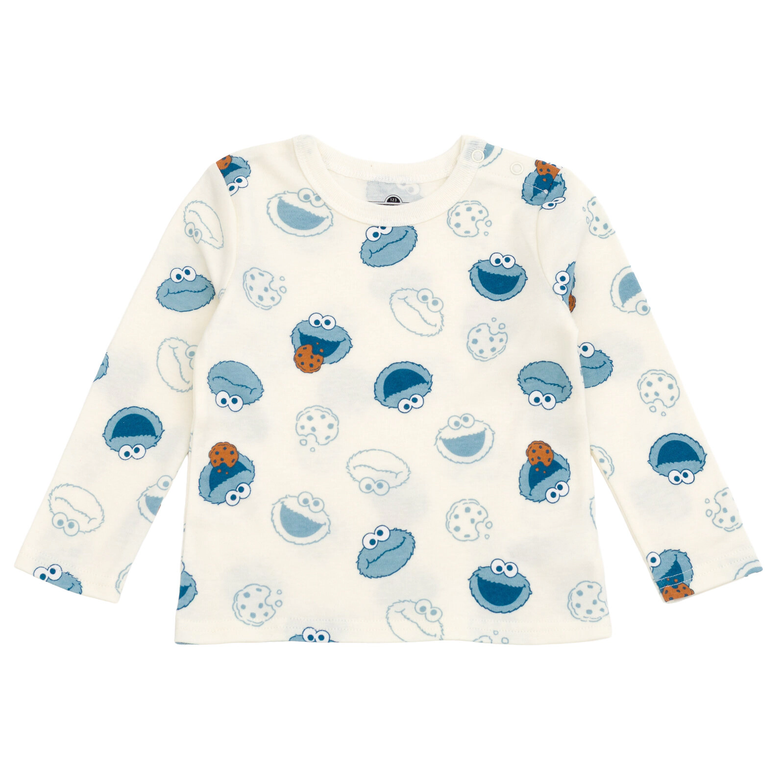 Sesame Street Cookie Monster Baby Boys' 2-Piece Overalls and Tee Set
